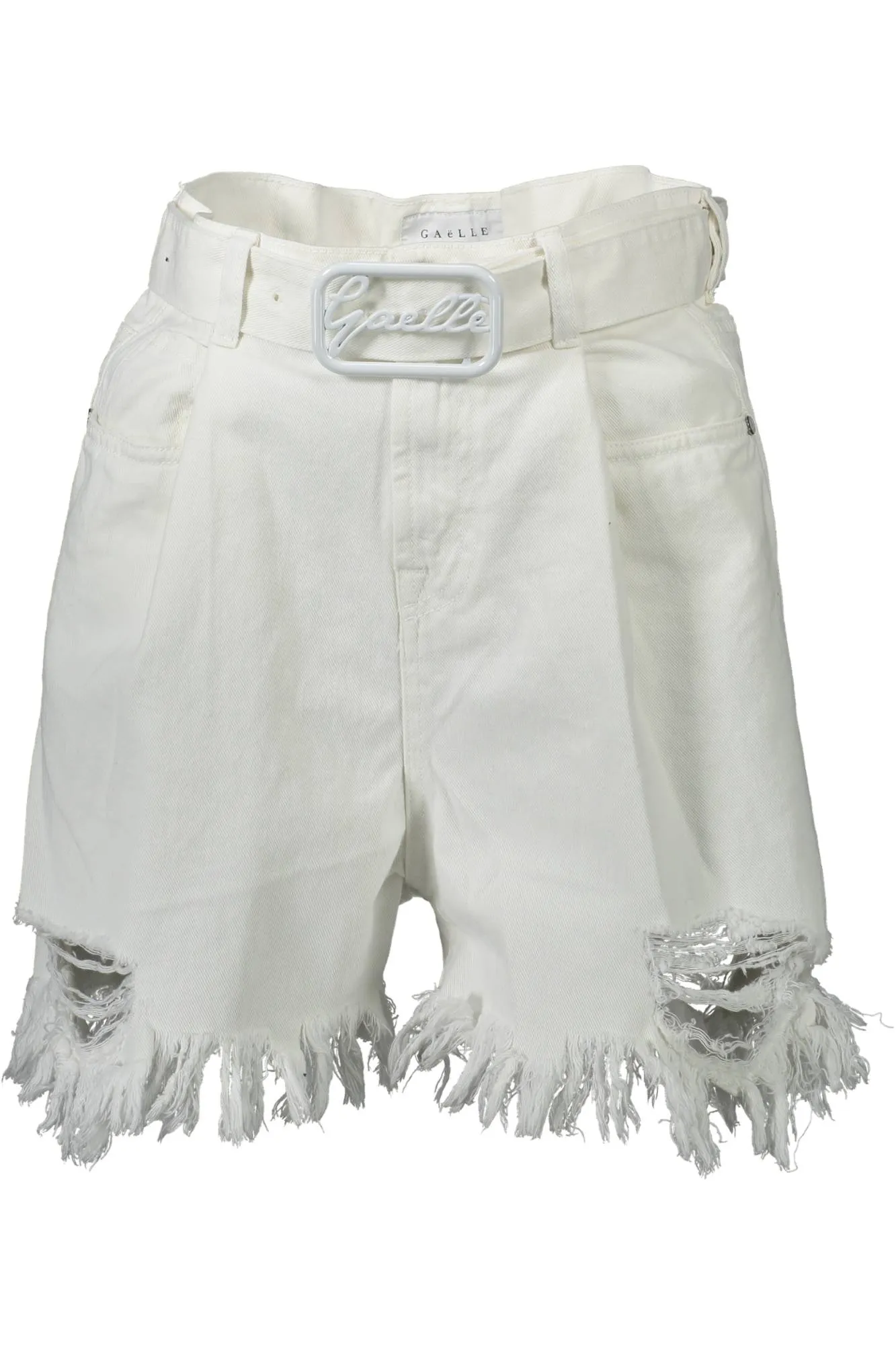 Gaelle Paris pantalone bermuda bianco   