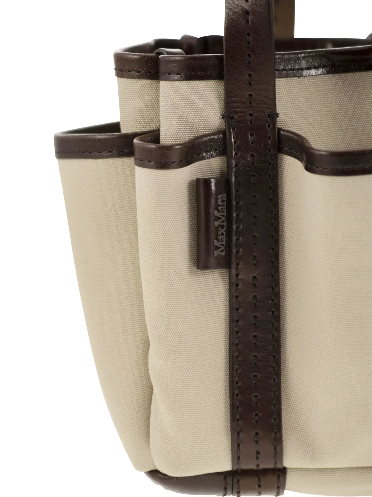 GARDENCA BASXS – Giardiniera Mini canvas and leather tote bag