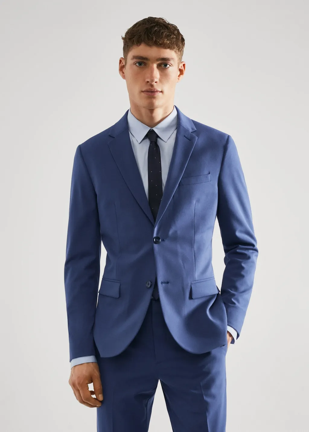 Giacca completo super slim-fit tessuto stretch