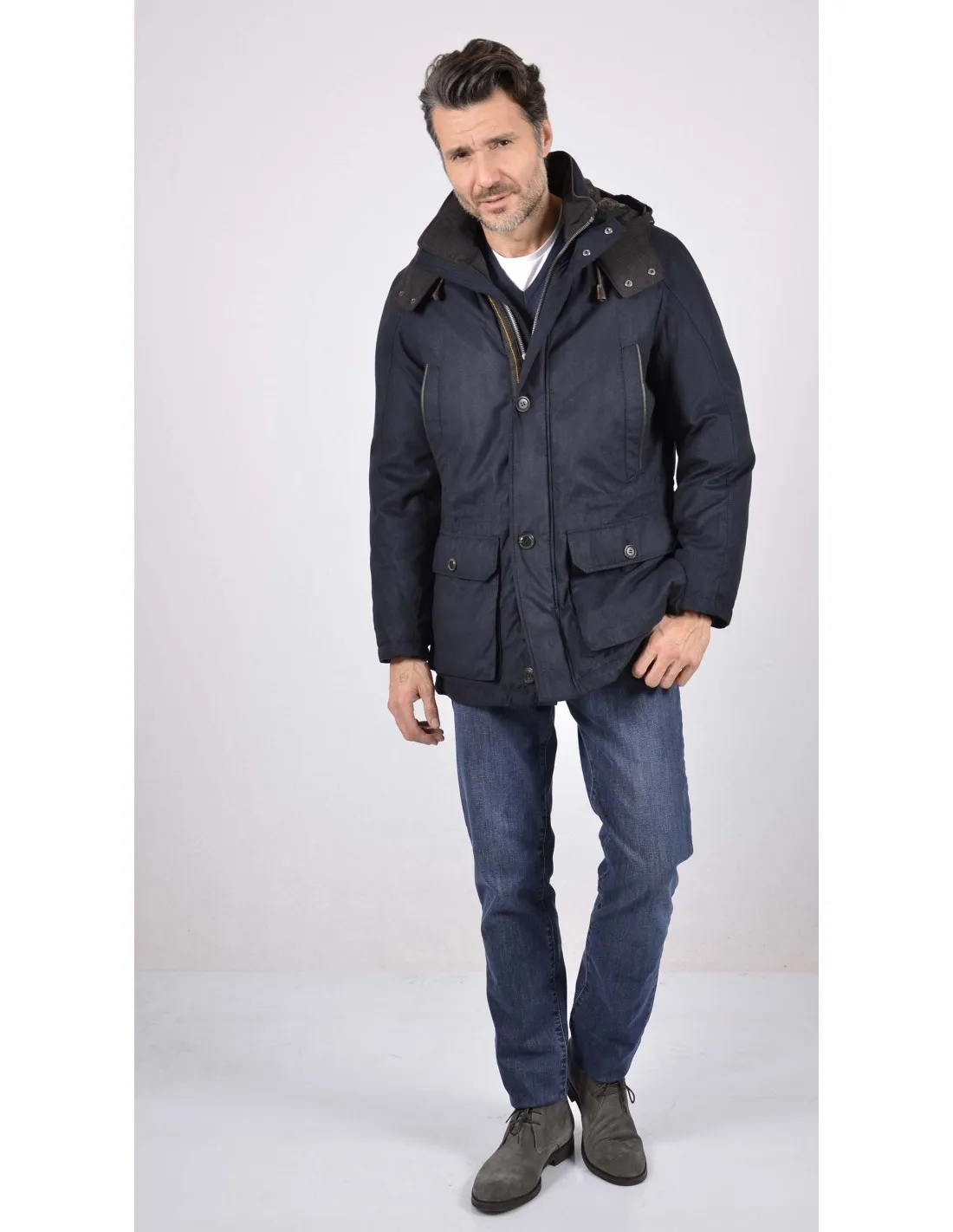 Giaccone Parka Microma blu BGT
