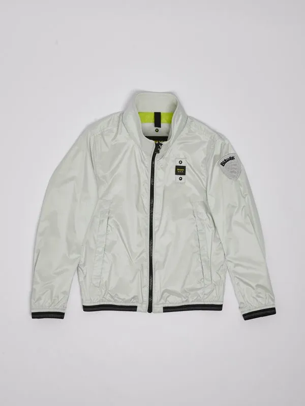 Giubbotto bambino Blauer in nylon Avorio