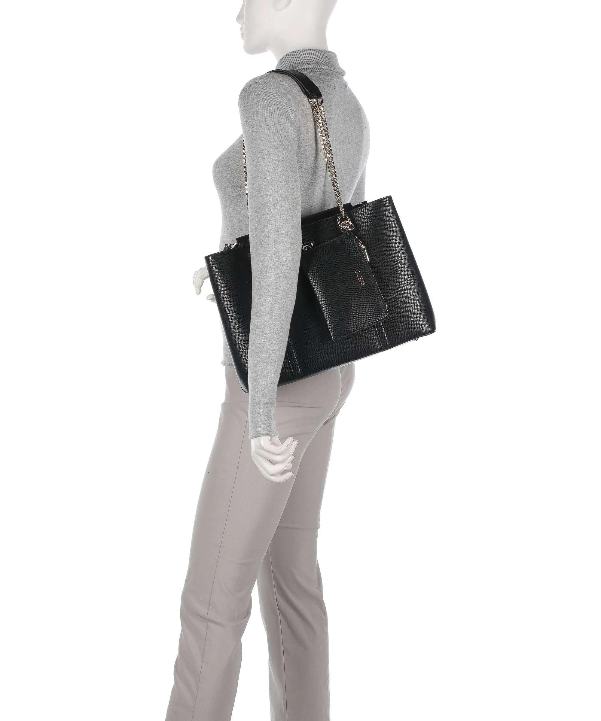  Guess Craig Eco Borsa shopper pelle sintetica nero  