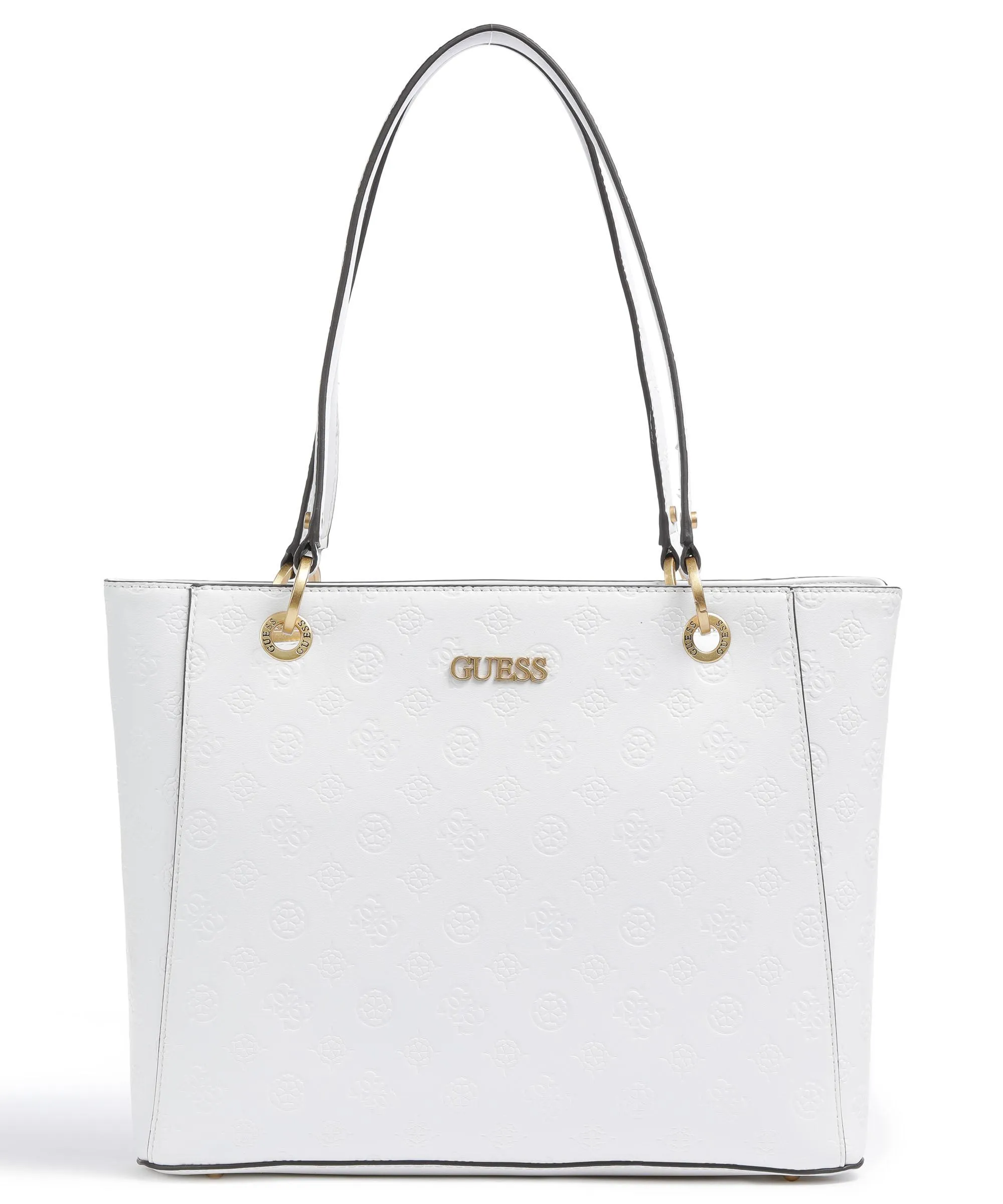  Guess Geva Borsa shopper pelle sintetica bianco  