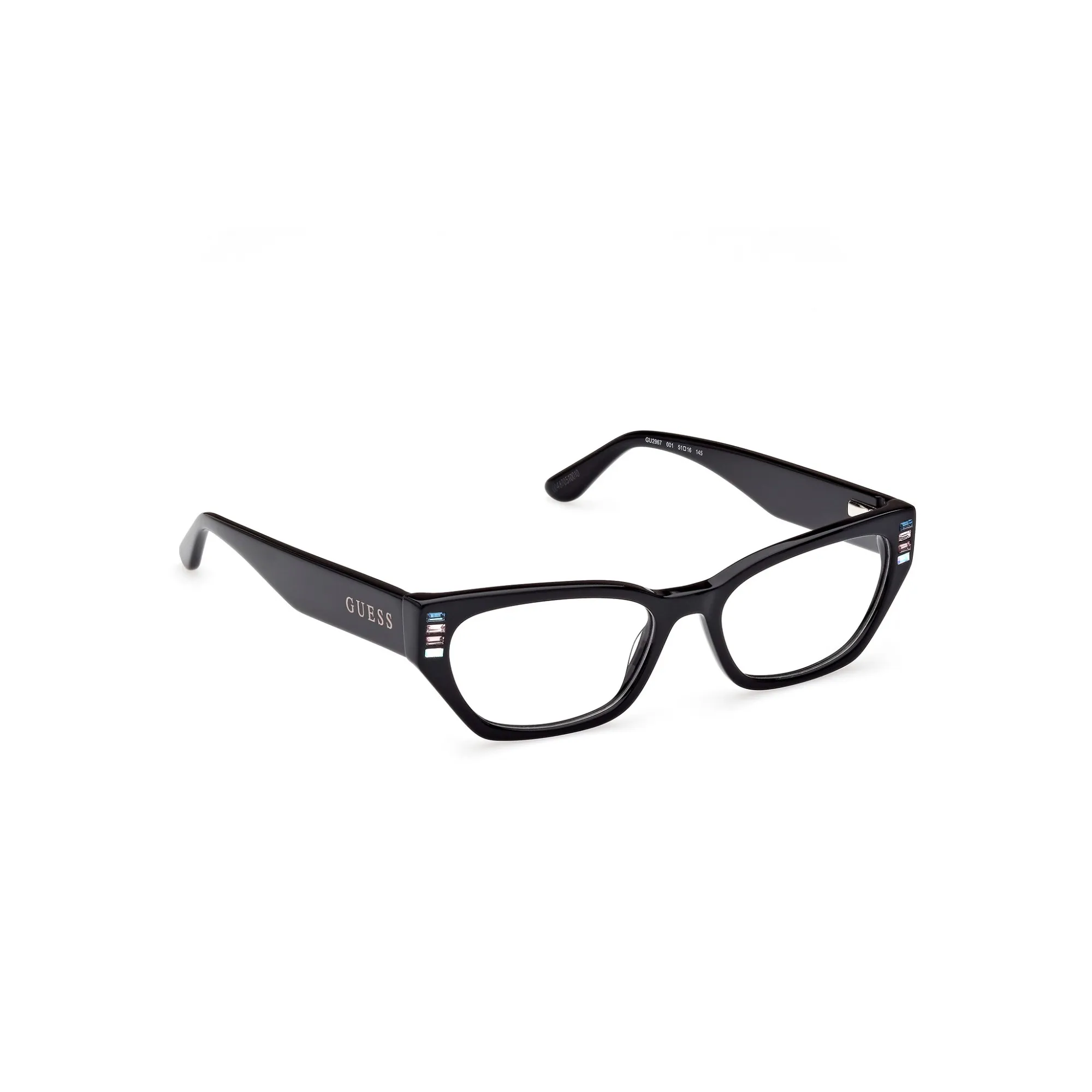   Guess GU 2967 - 001 Nero Lucido | Occhiale Da Vista Donna 
