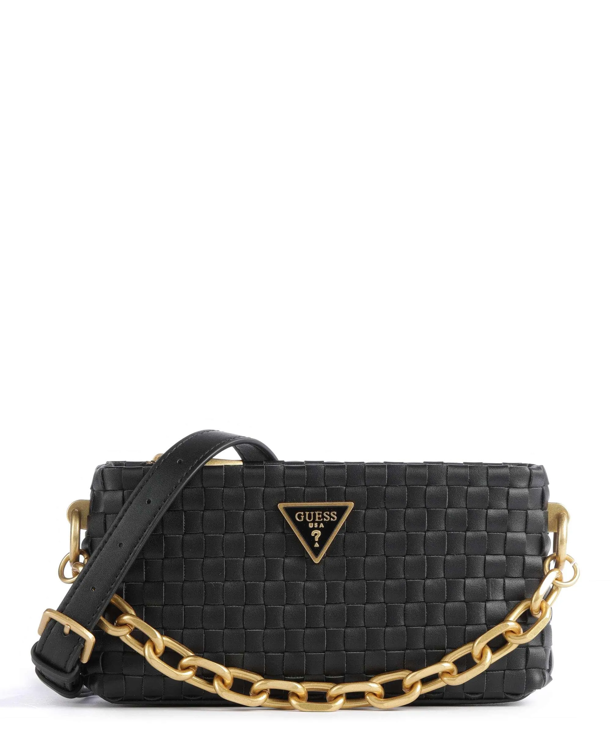  Guess Lisbet Borsa a spalla pelle sintetica nero  