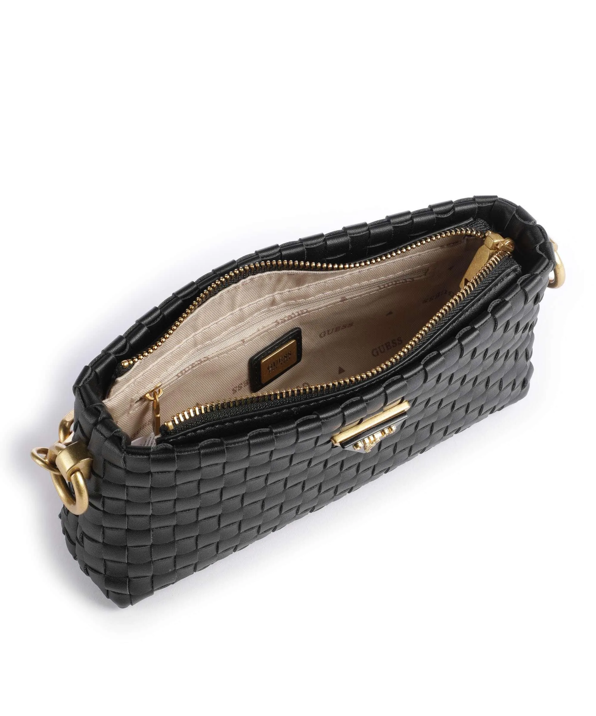 Guess Lisbet Borsa a spalla pelle sintetica nero  