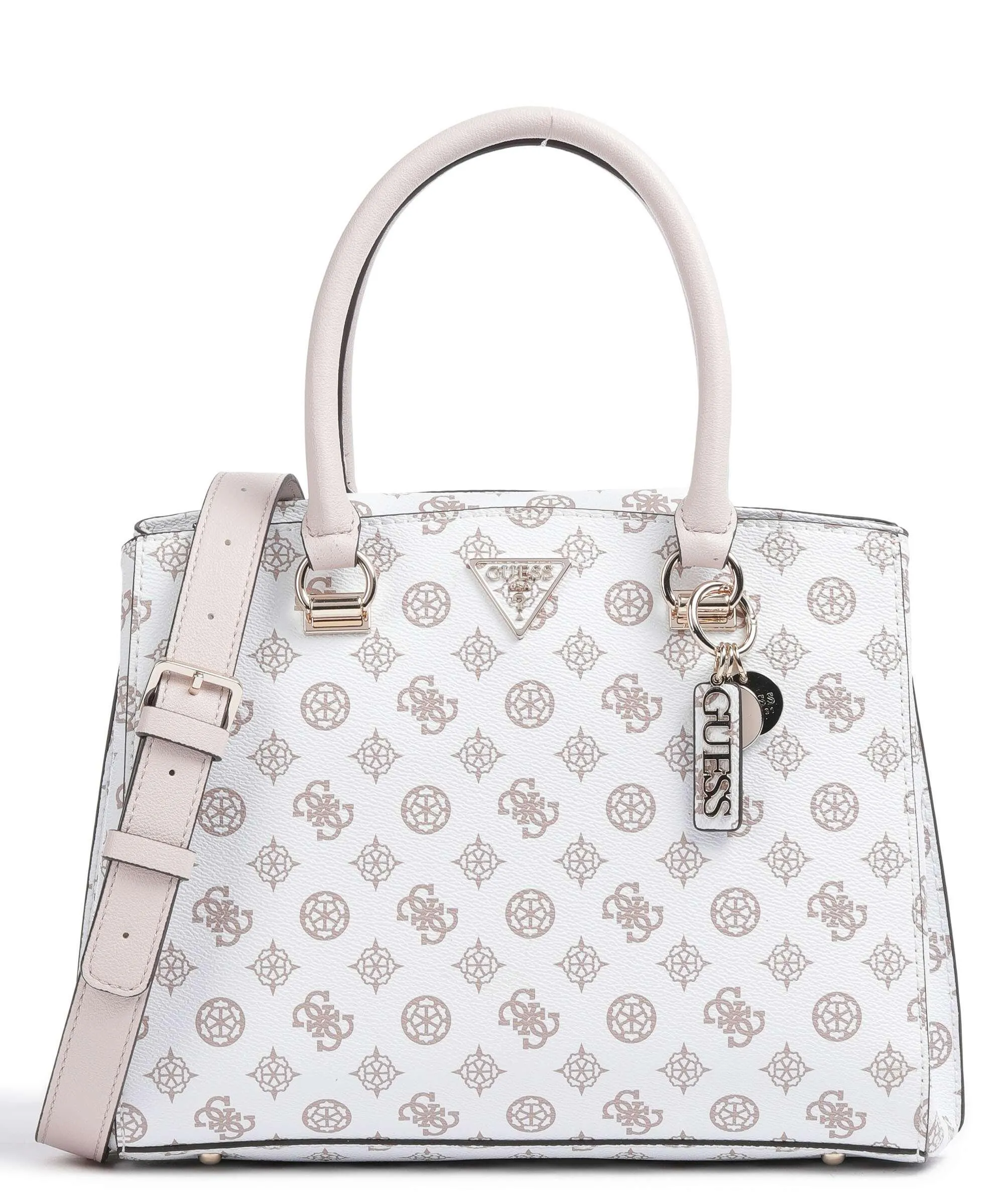  Guess Noelle Borsa a mano pelle sintetica bianco  