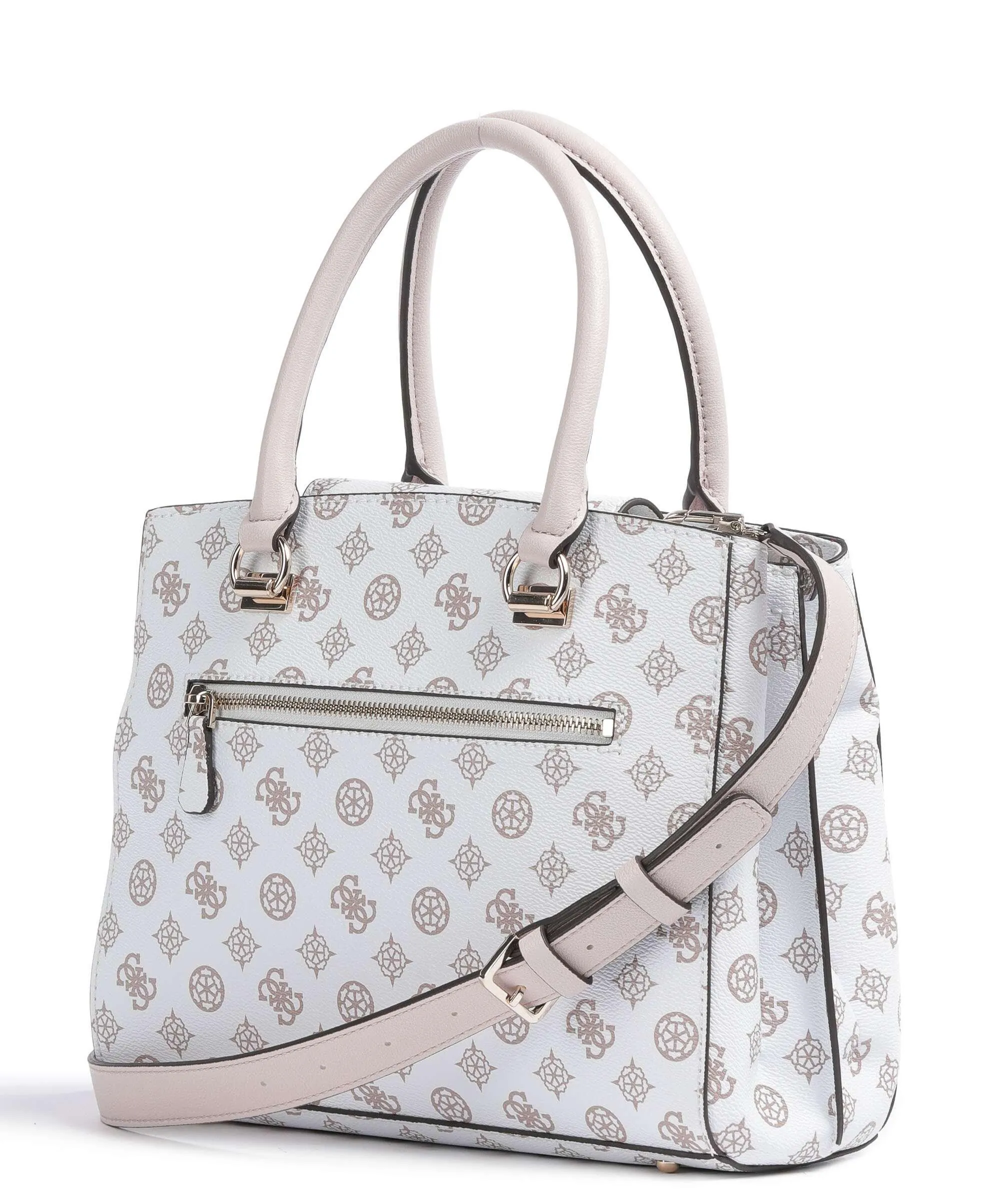  Guess Noelle Borsa a mano pelle sintetica bianco  