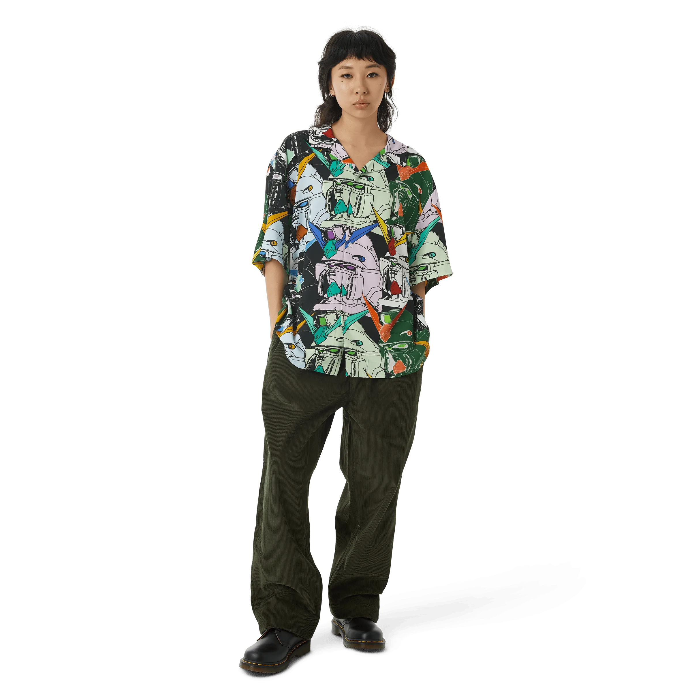 GUNDAM HEADS S S RESORT SHIRT