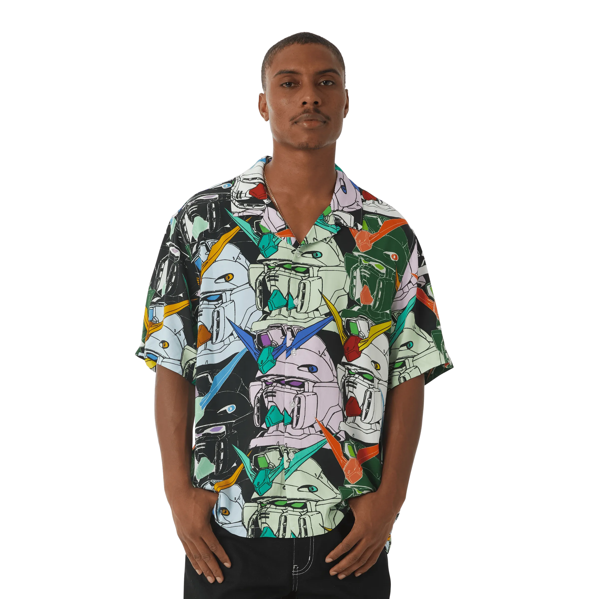 GUNDAM HEADS S S RESORT SHIRT