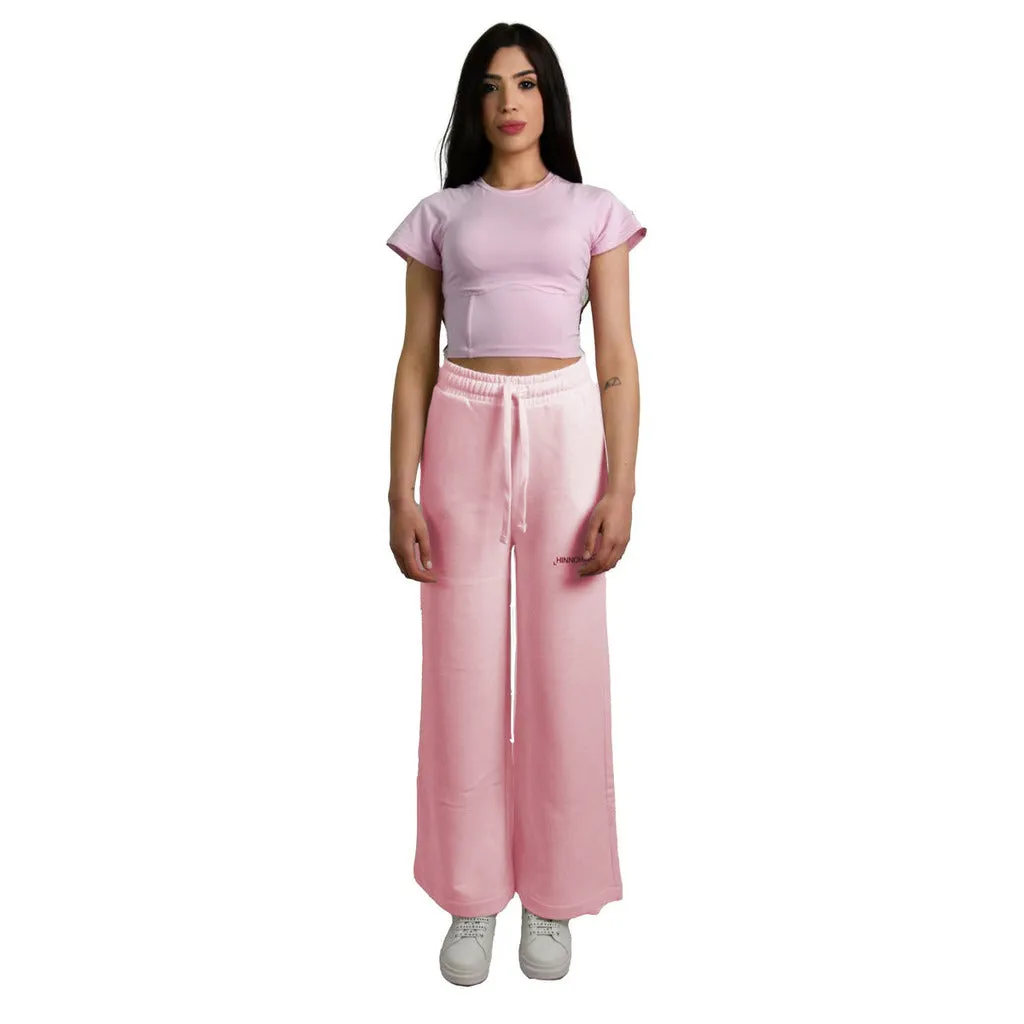 Hinnominate pantalone tuta a palazzo multicolore   