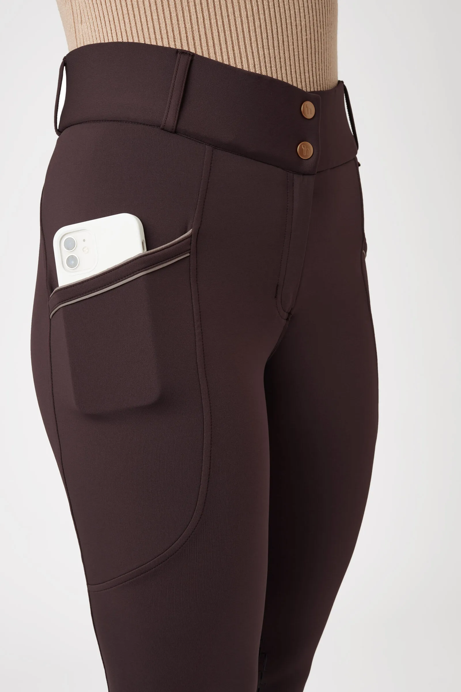 Horze Noelle Pantaloni da equitazione per donna con grip al ginocchio