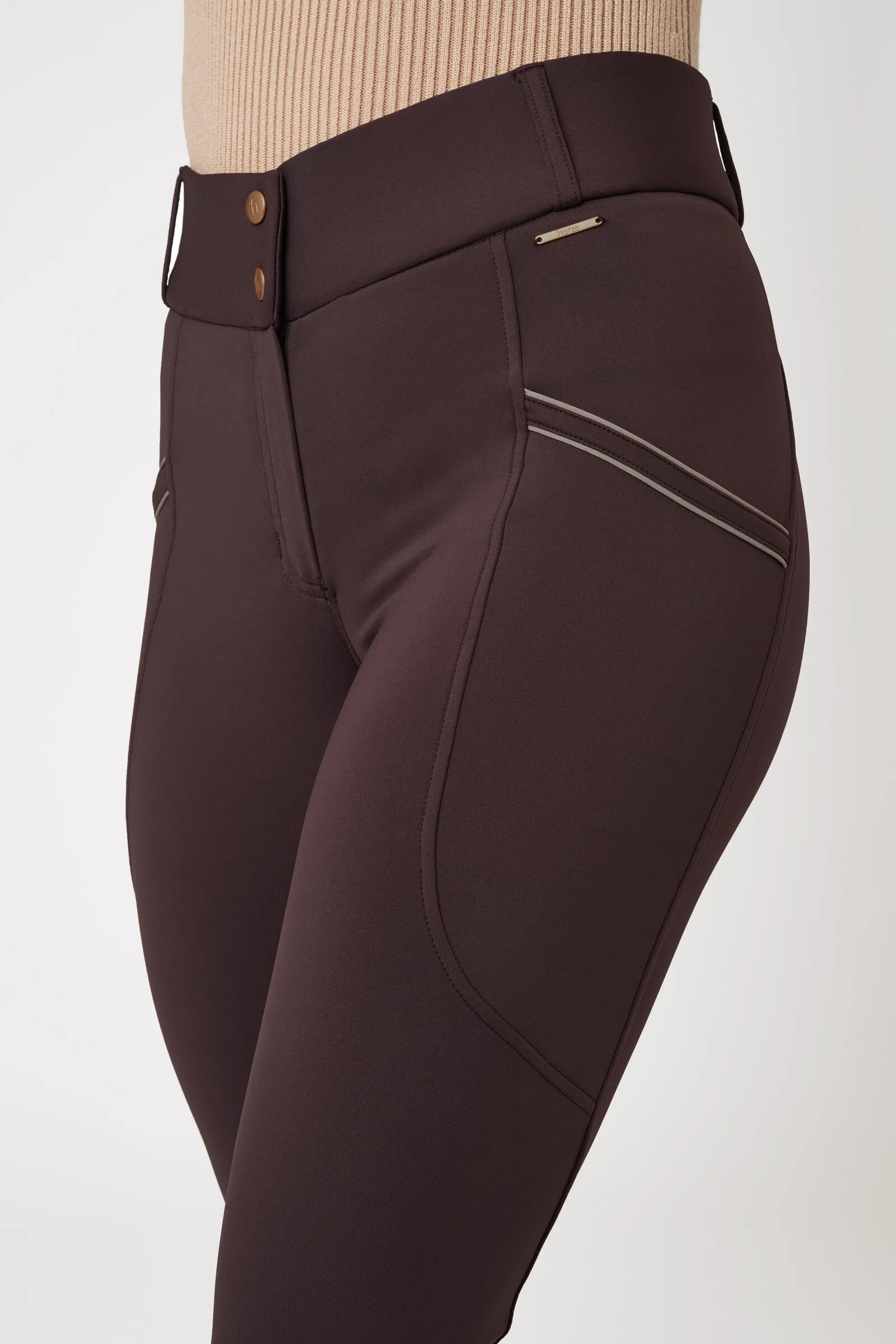 Horze Noelle Pantaloni da equitazione per donna con grip al ginocchio