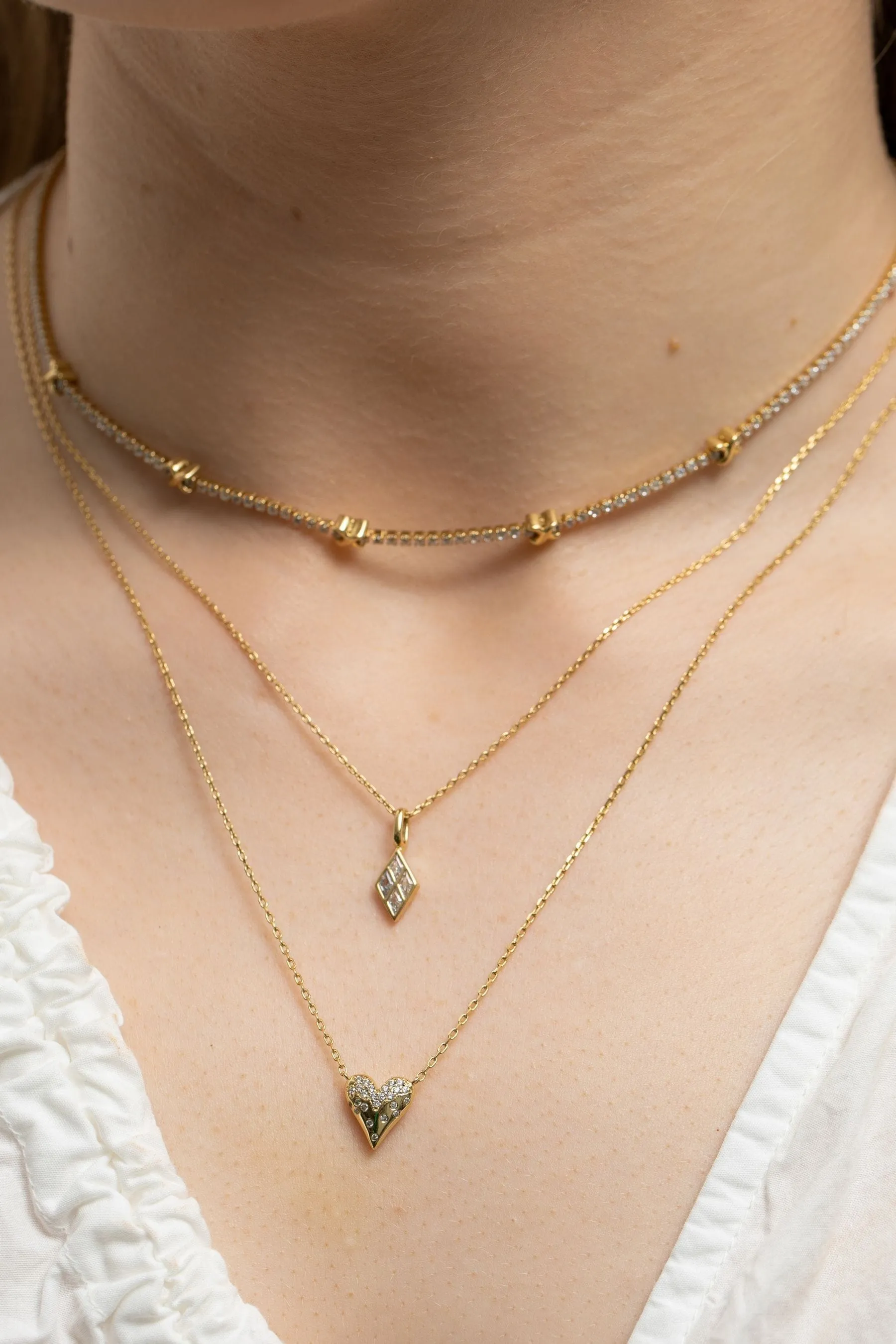 Inicio - Collana con bacio e zirconia cubica