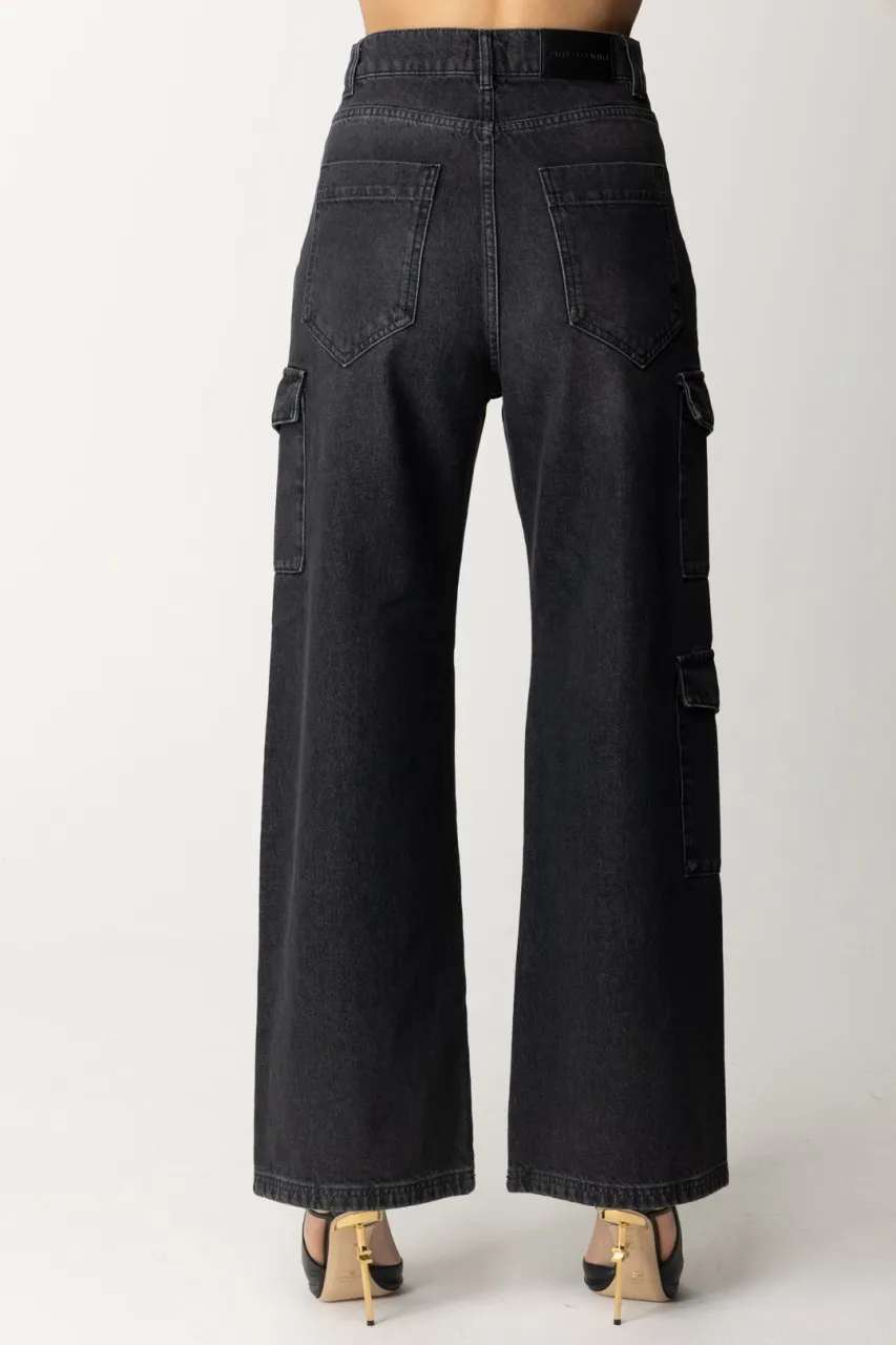 Jeans cargo Black