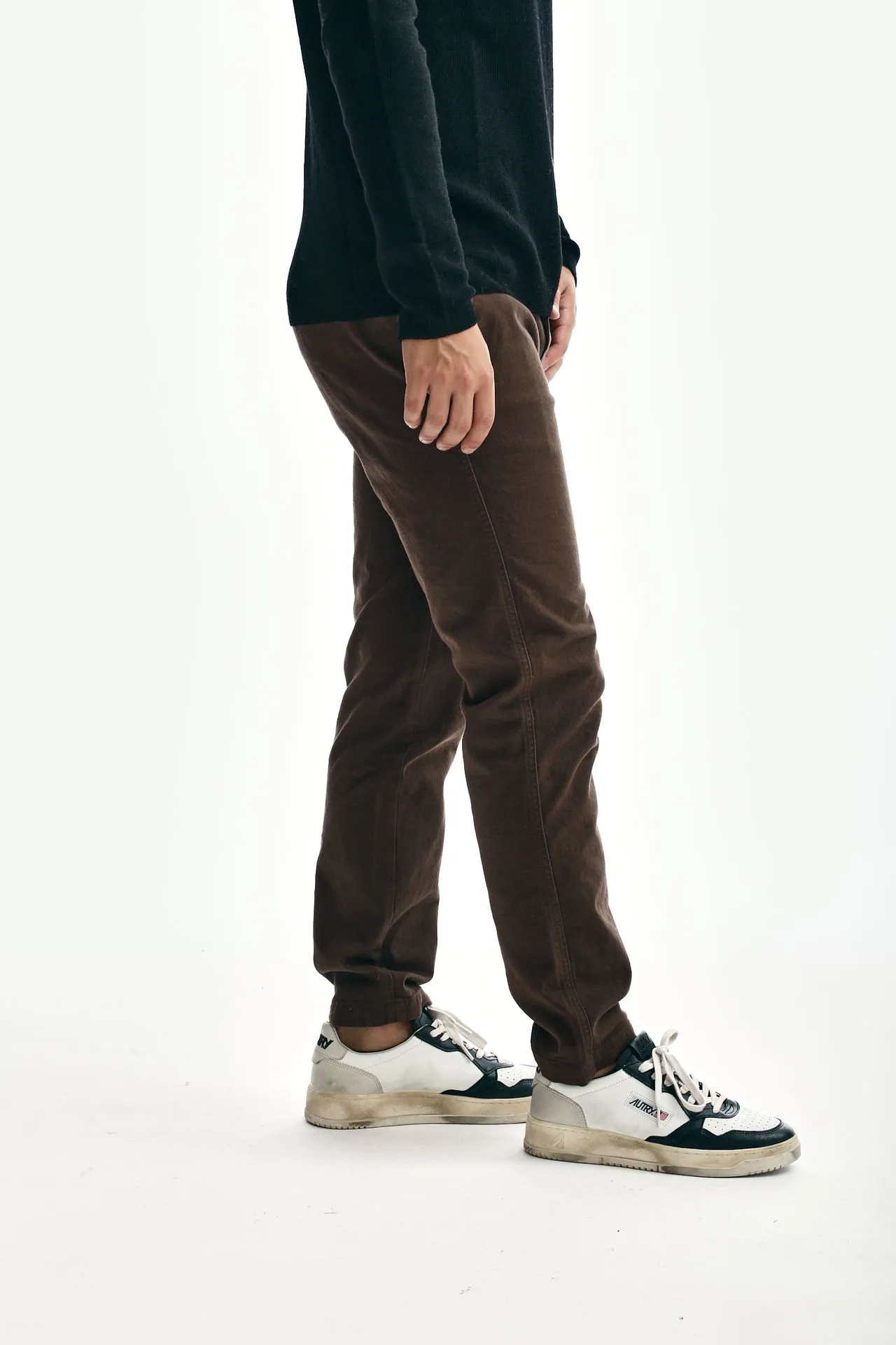 Jeans PRINCE DENIM in cotone marrone 