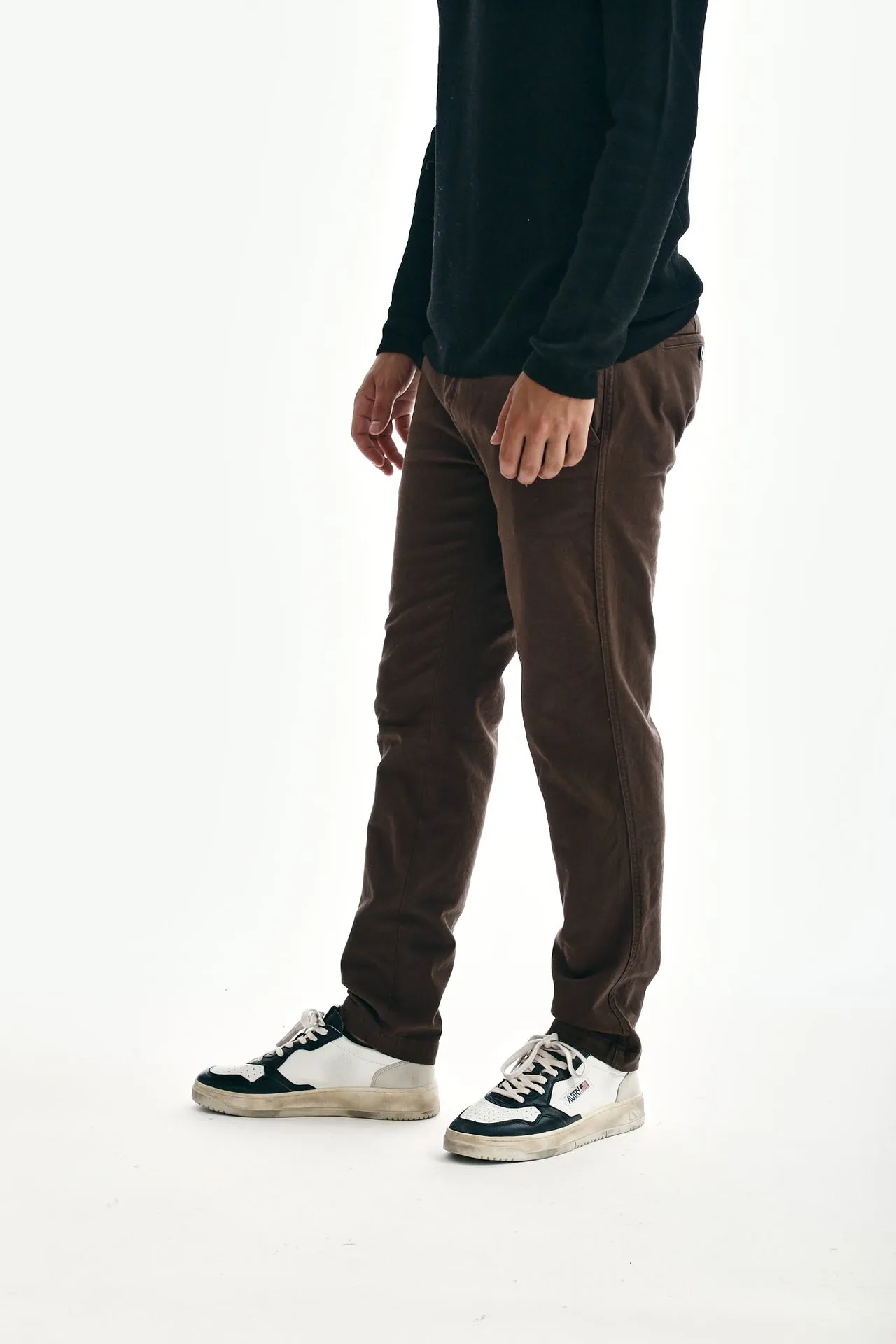 Jeans PRINCE DENIM in cotone marrone 