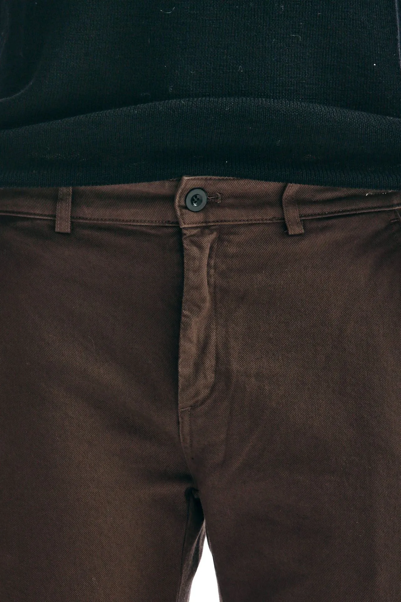 Jeans PRINCE DENIM in cotone marrone 