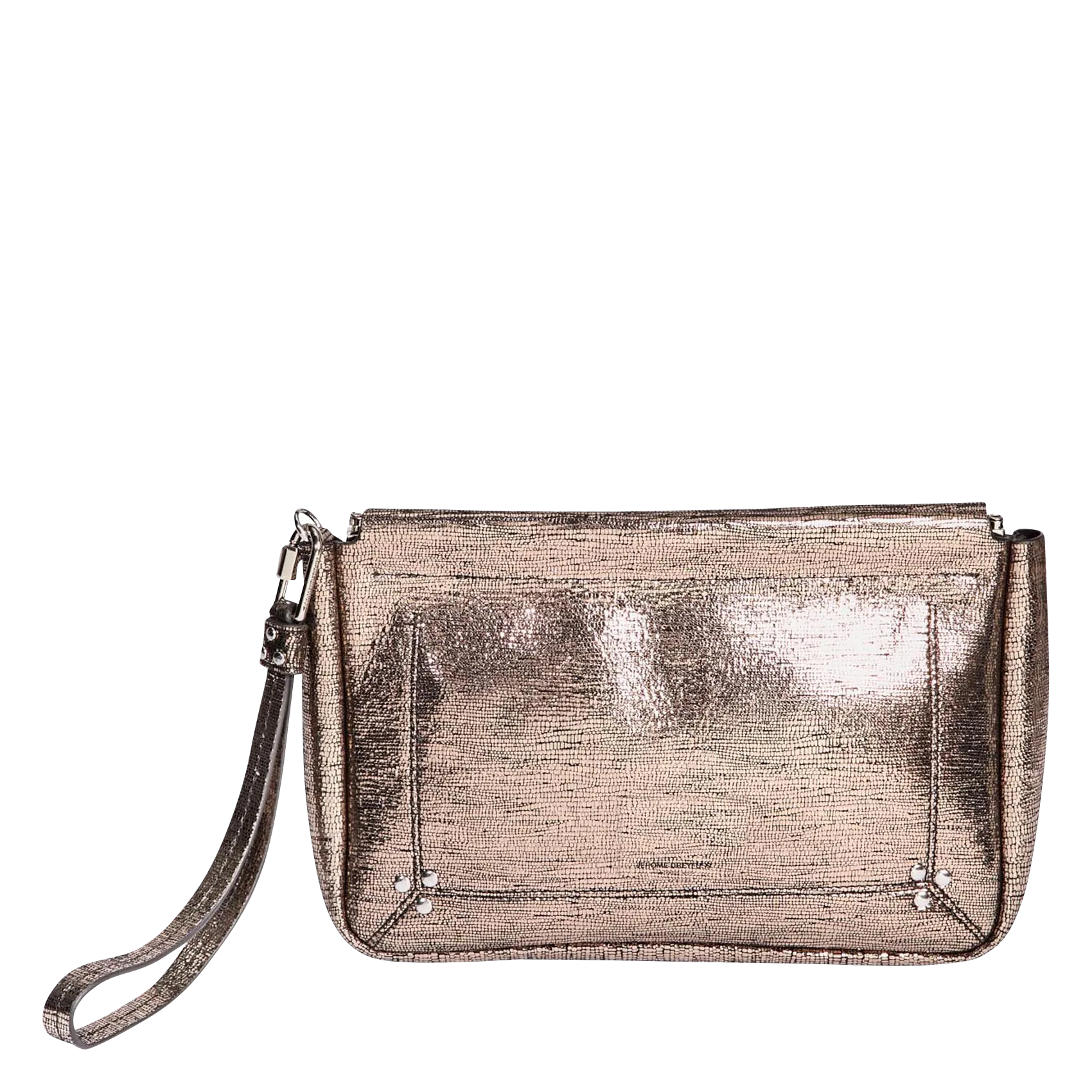  JEROME DREYFUSS   CLAP L - Pochette in pelle | Dorato