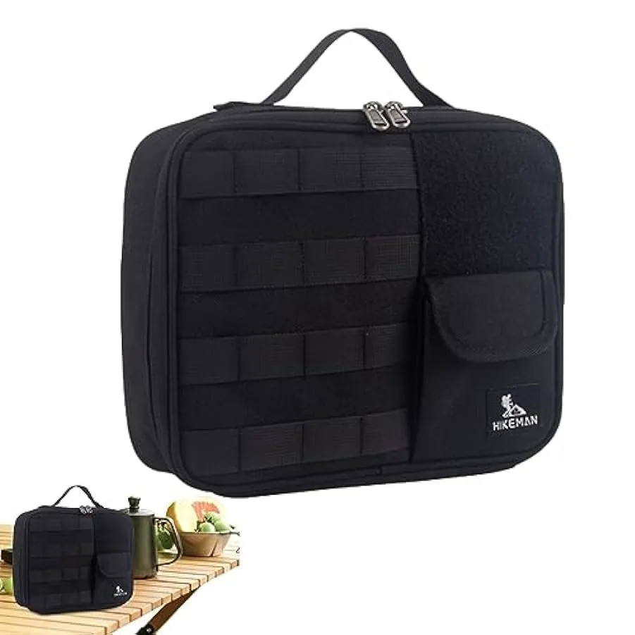 Jikiaci Custodia da campeggio, Borsa da pesca, borsa da picnic, Borsa tote pieghevole per tattiche, borsa da campeggio essenzial
