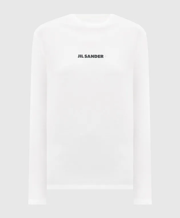 Jil Sander Manica lunga bianca con stampa logo J40GC0117J20103
