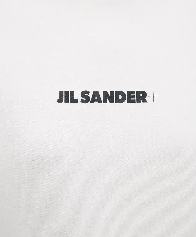 Jil Sander Manica lunga bianca con stampa logo J40GC0117J20103