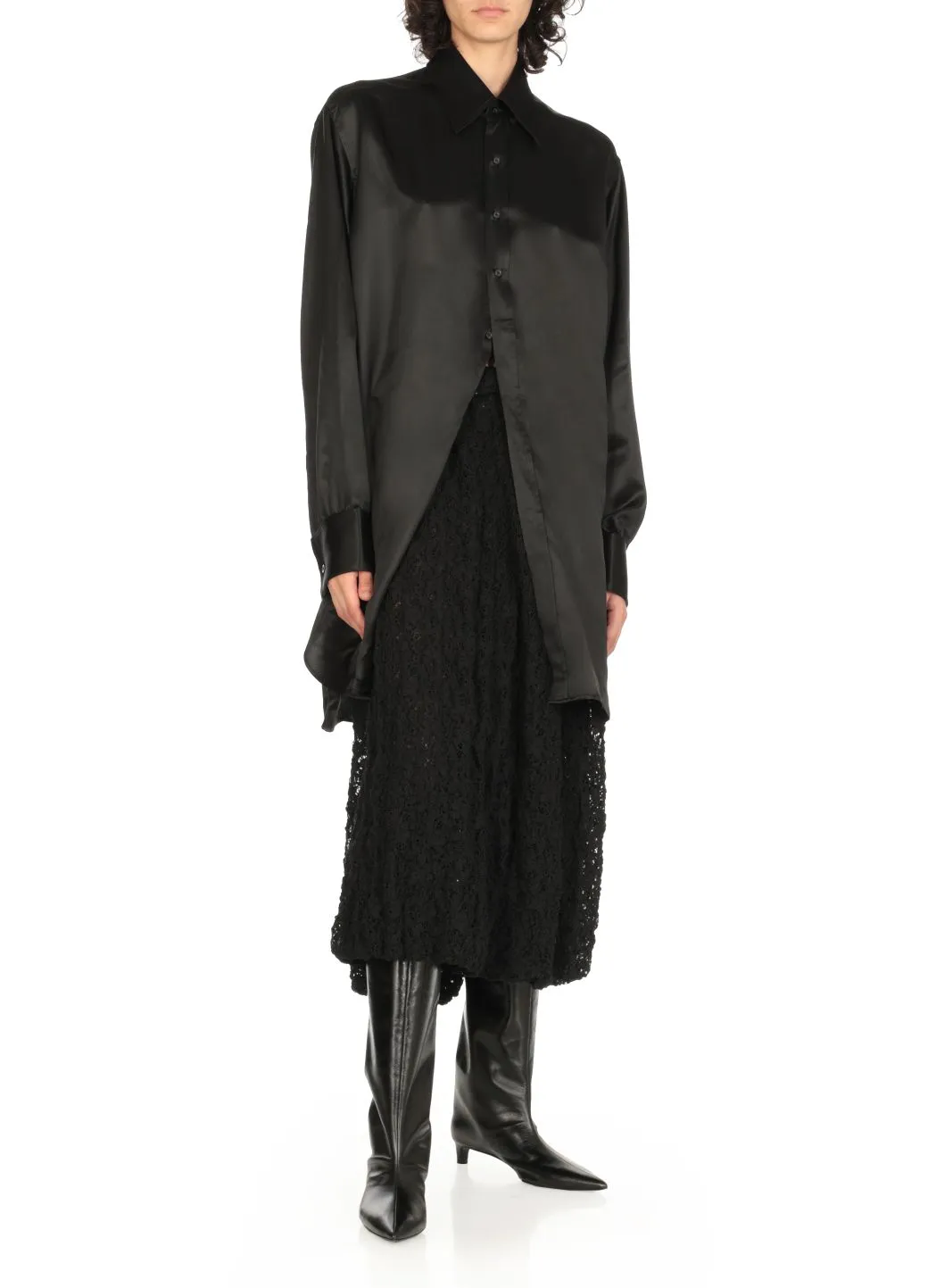     Jil Sander     Stivali al ginocchio in pelle     
