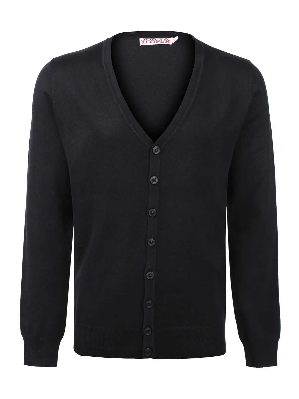 Johnny Looper Cardigan homme en maille avec boutons