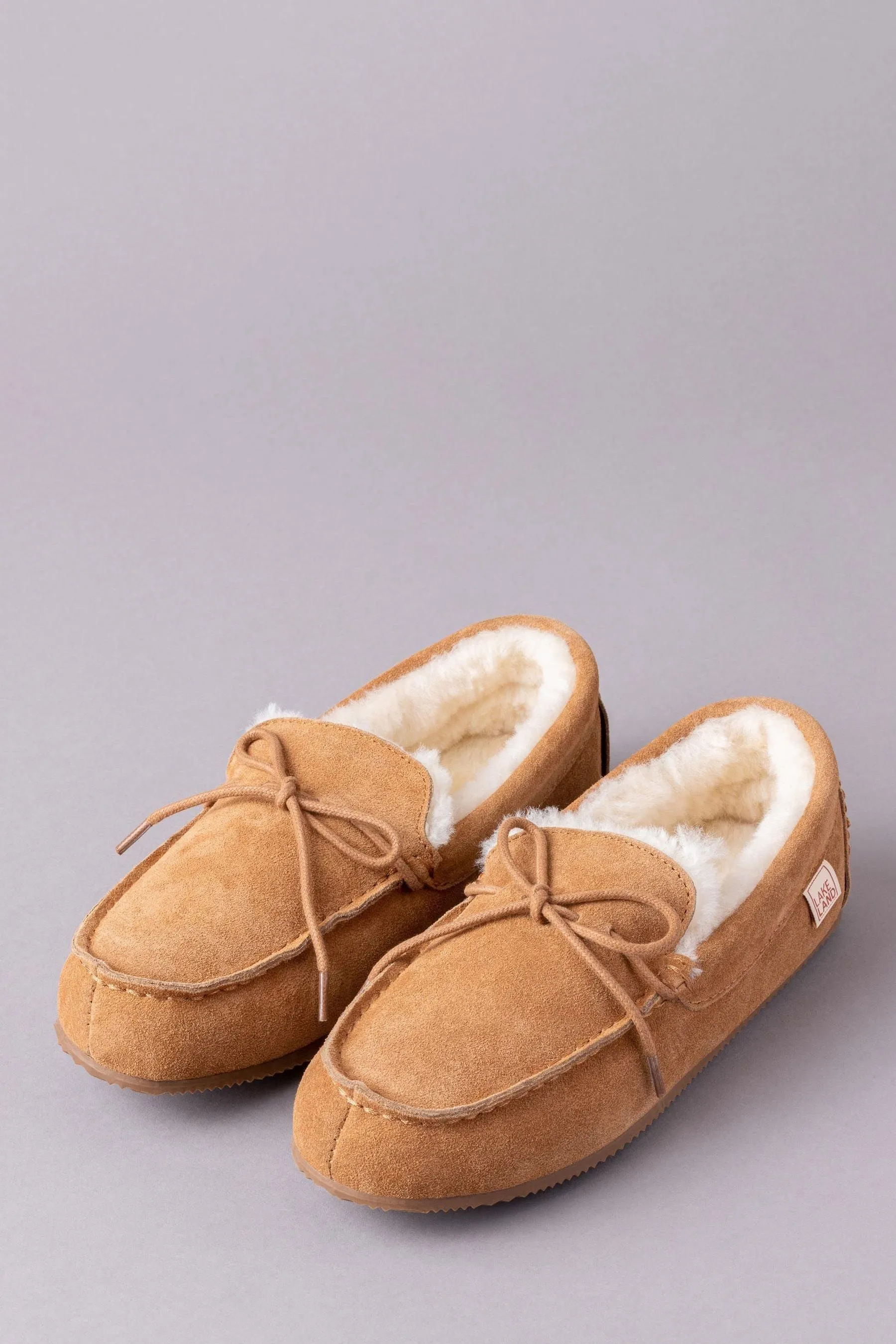 Lakeland Leather - Pantofole a mocassino da uomo in montone
