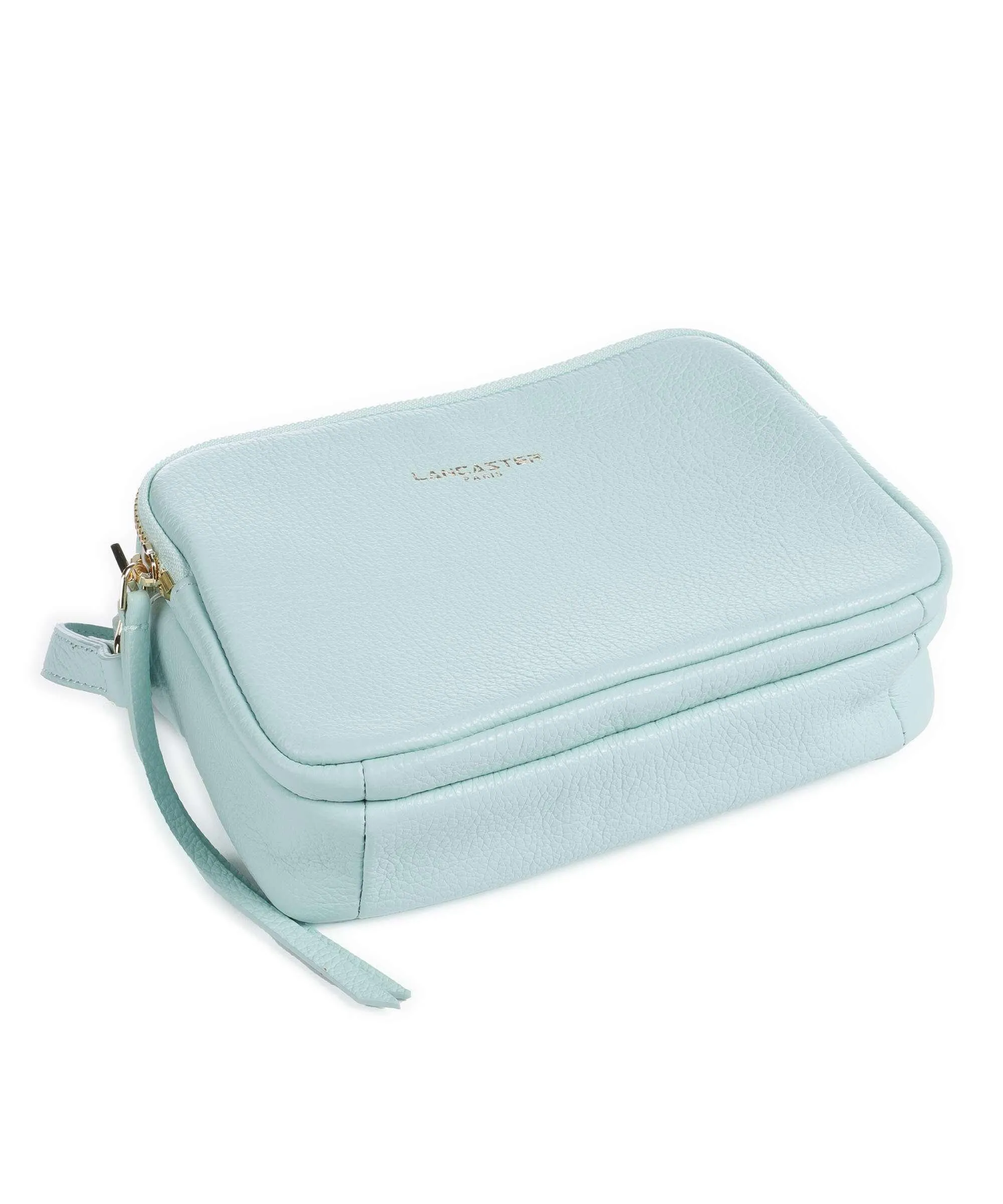  Lancaster Dune Borsa a tracolla pelle di vacchetta grana blu chiaro  