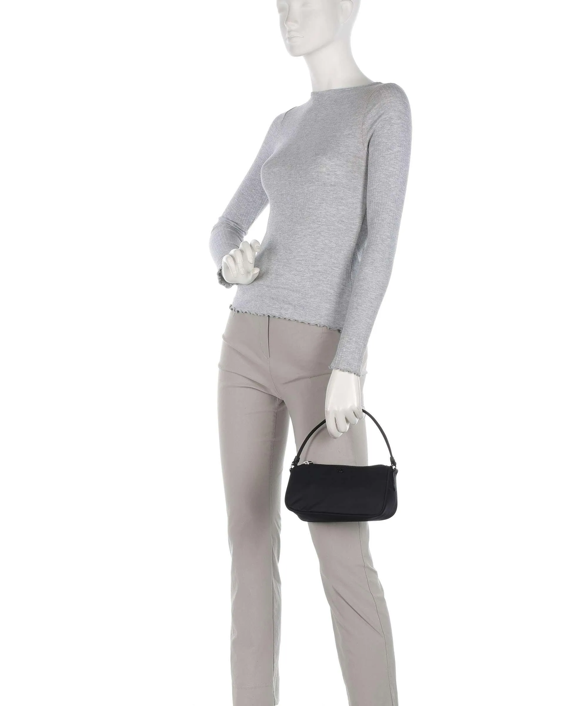  Lauren Ralph Lauren Nyln Large Borsa a mano poliestere nero  