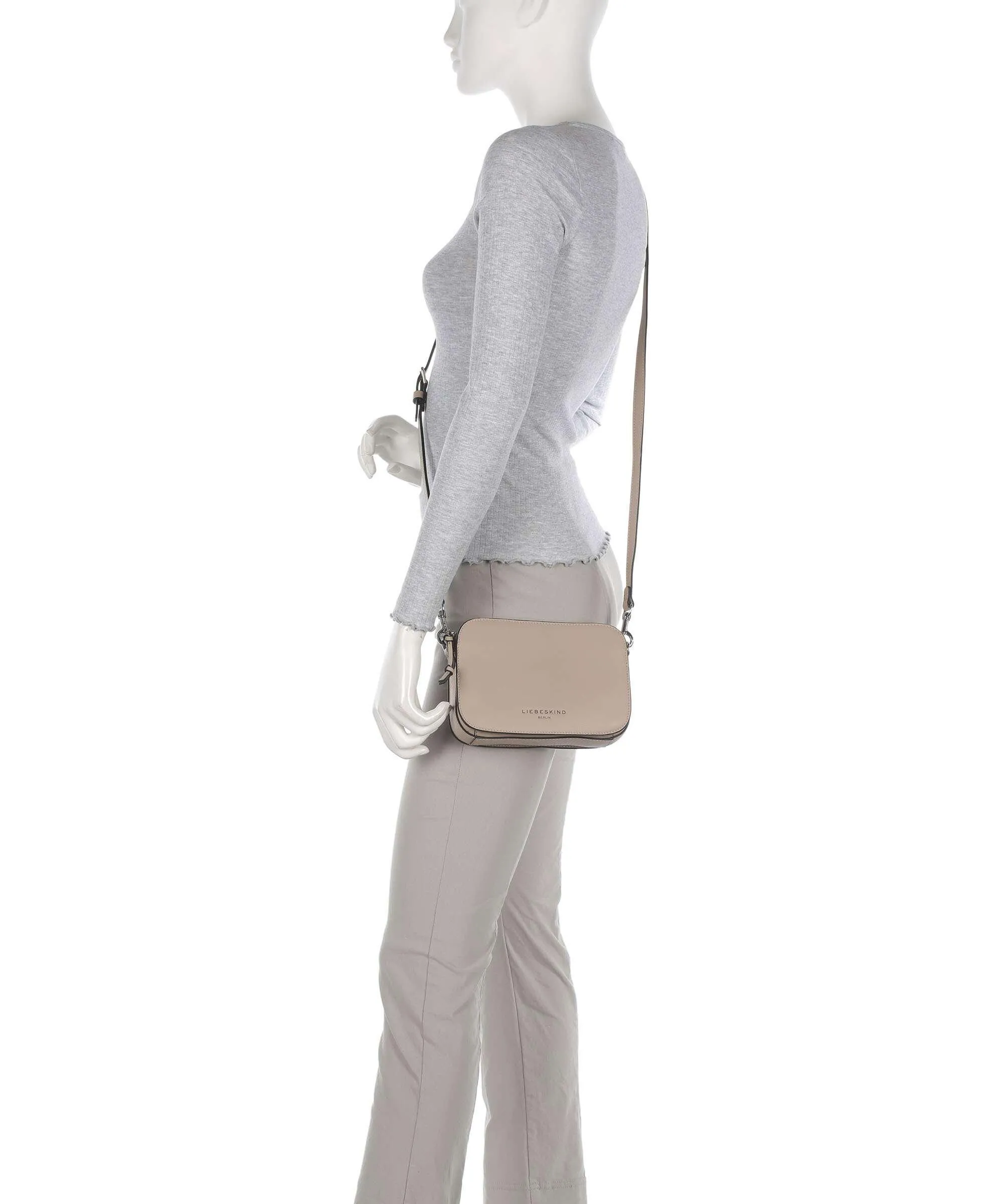  Liebeskind Harris Luka Borsa a tracolla pelle di vacchetta grana beige  