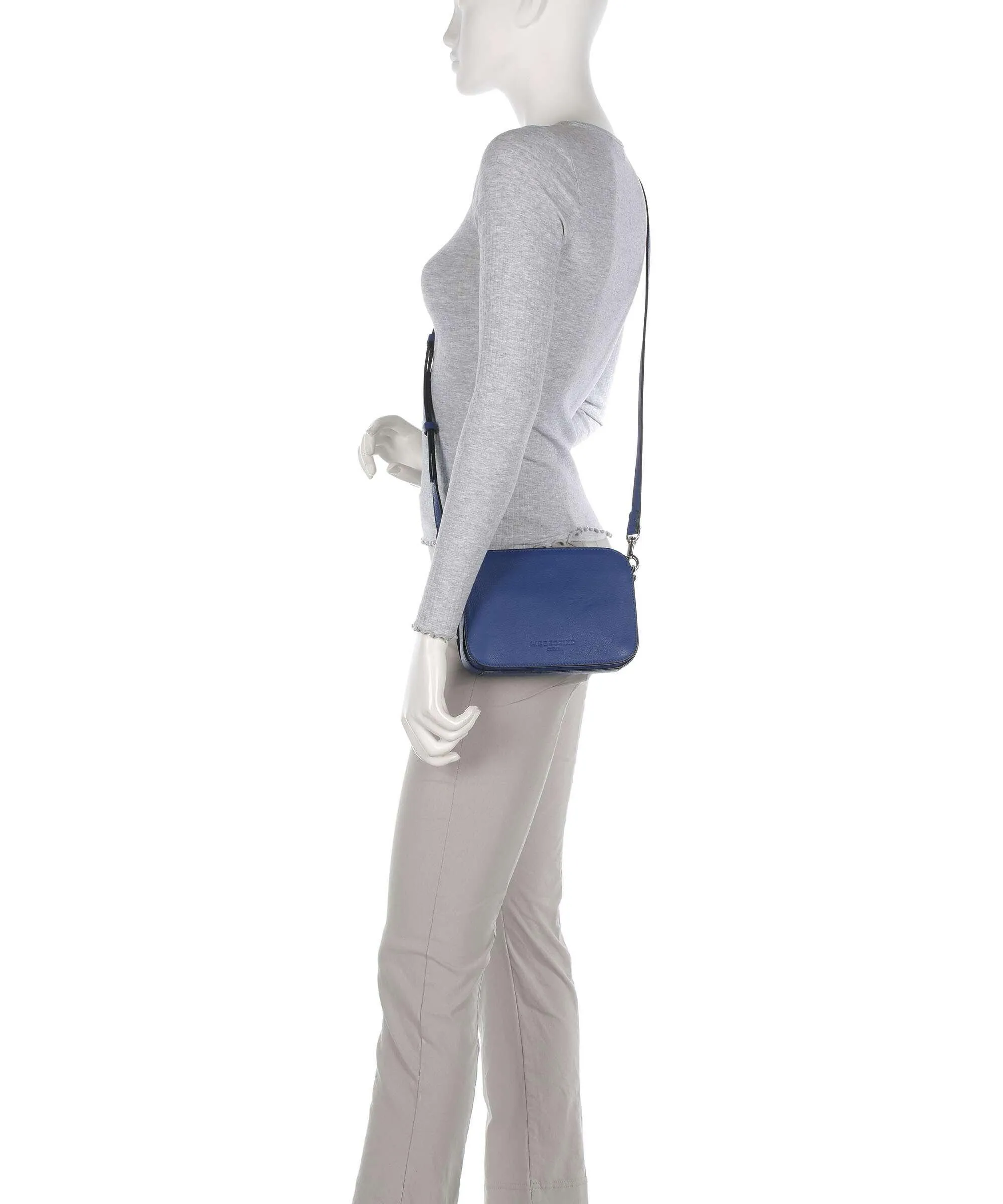  Liebeskind Harris Luka Borsa a tracolla pelle di vacchetta grana blu  
