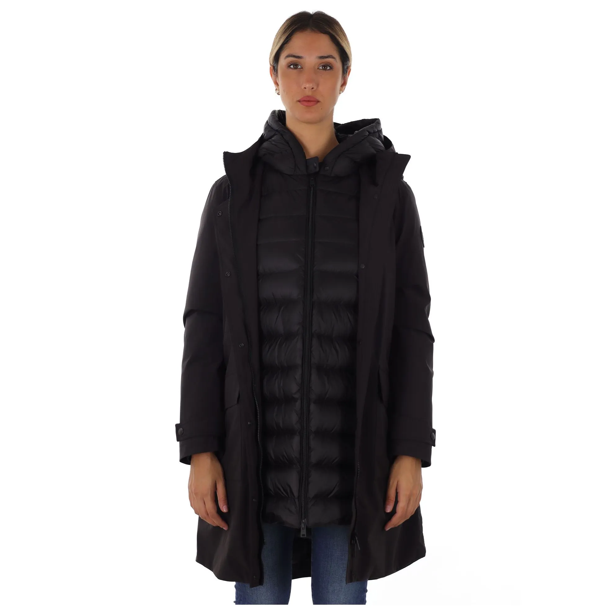 Long military 3in1 down parka
