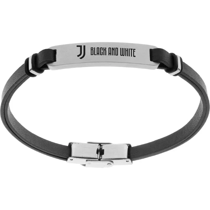 LOWELL FC JUVENTUS BRACCIALE PELLE ACCIAIO