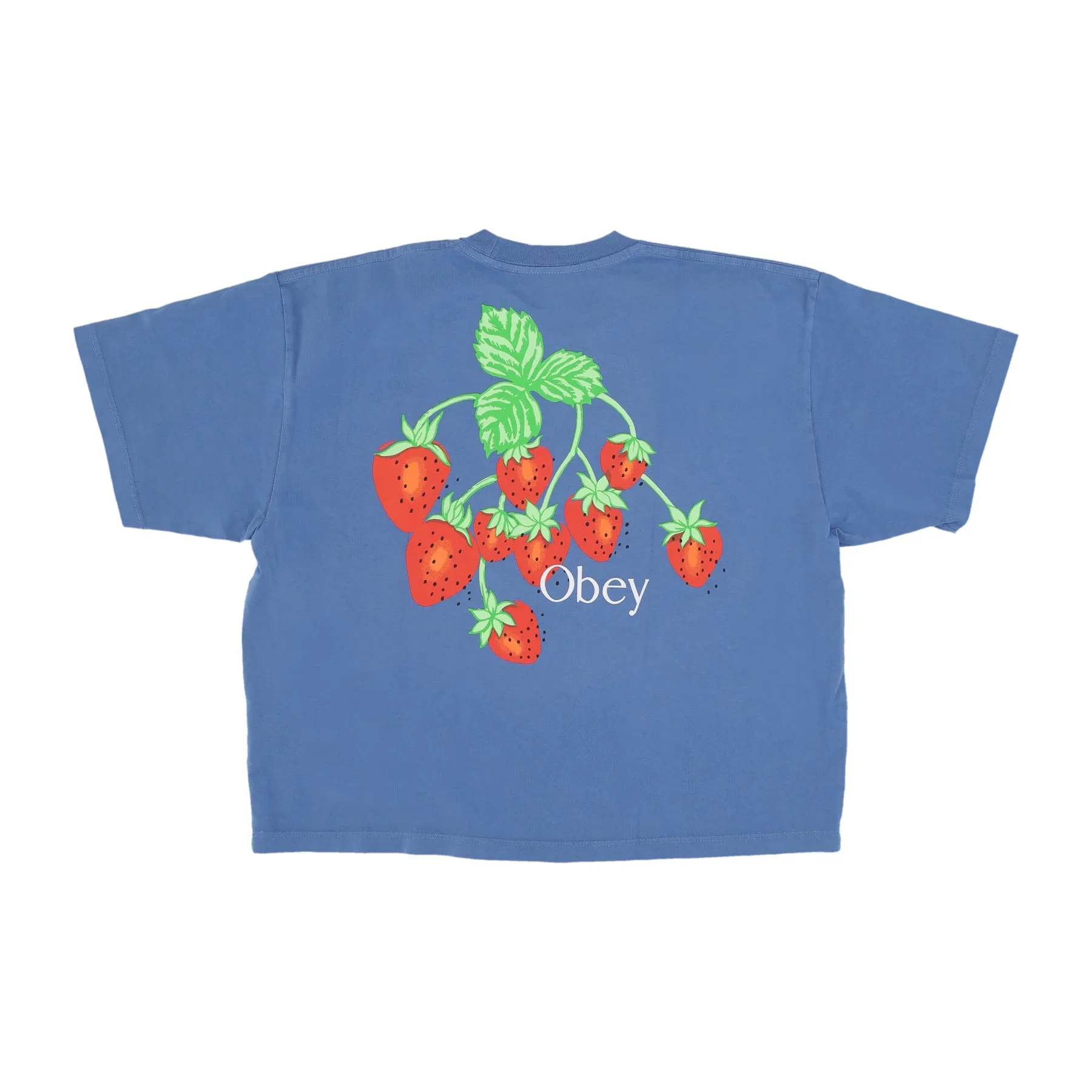 Maglietta Donna W Strawberry Bunch Raegan Crop Tee Coronet Blue
