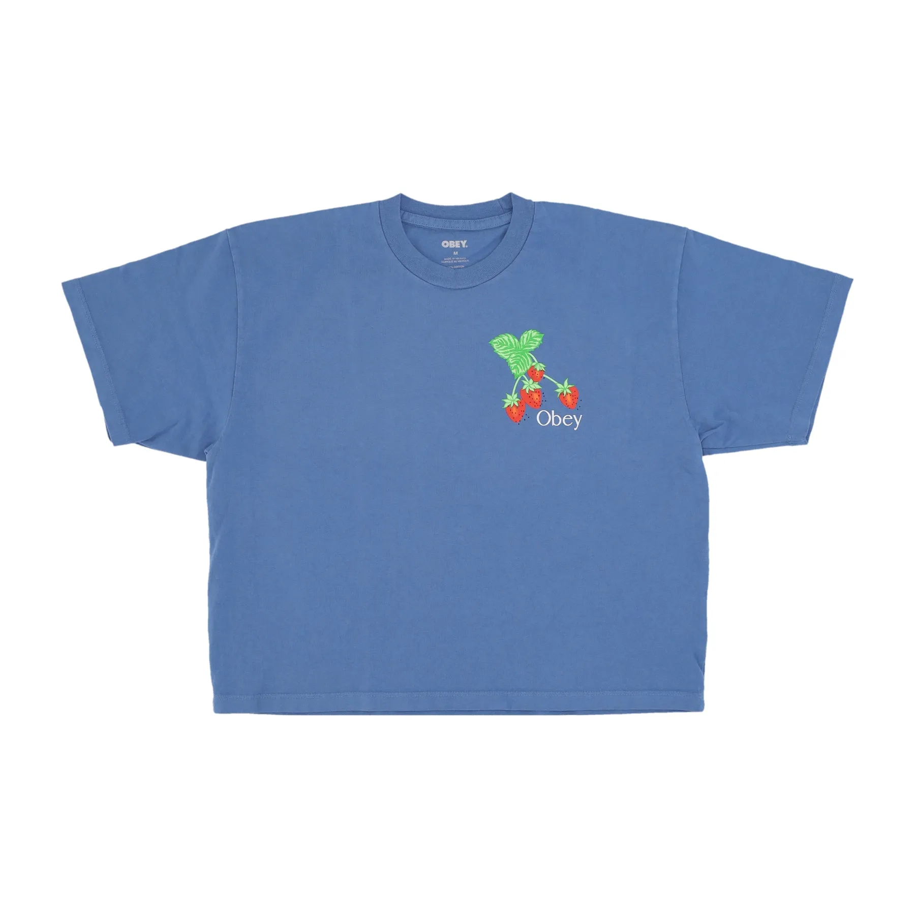 Maglietta Donna W Strawberry Bunch Raegan Crop Tee Coronet Blue