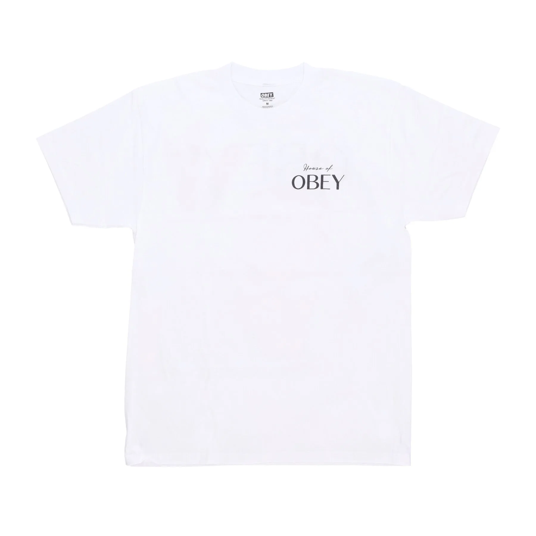 Maglietta Uomo House Of Obey Classic Tee White