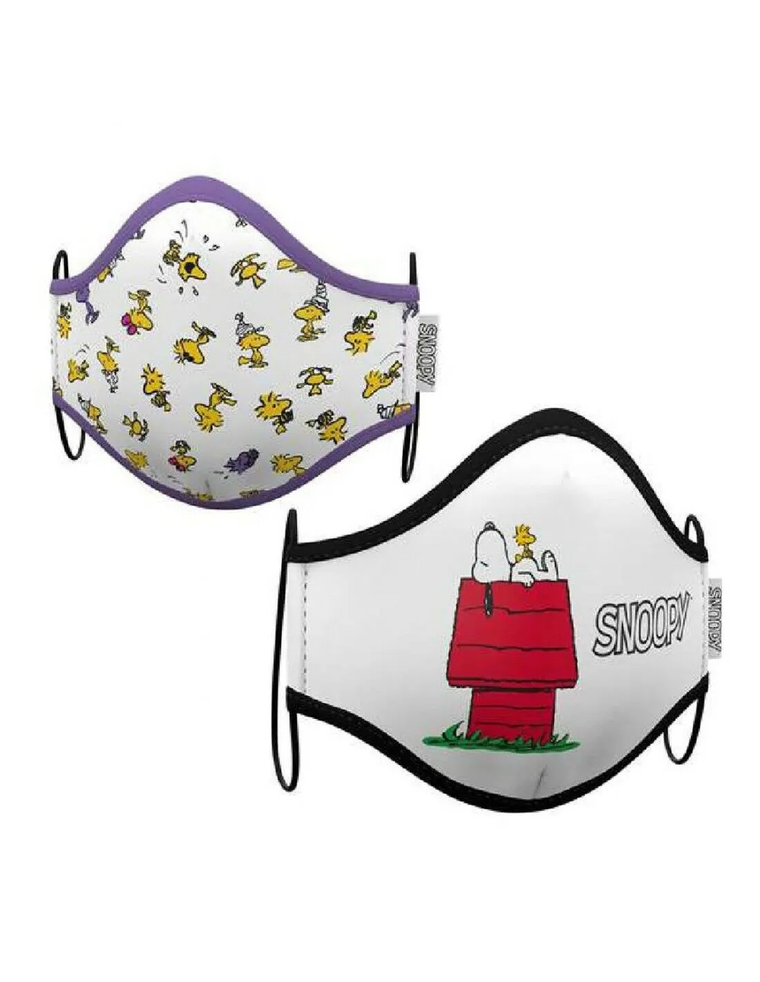 Mascherina Igienica in Stoffa Riutilizzabile Snoopy Adulto (2 uds)