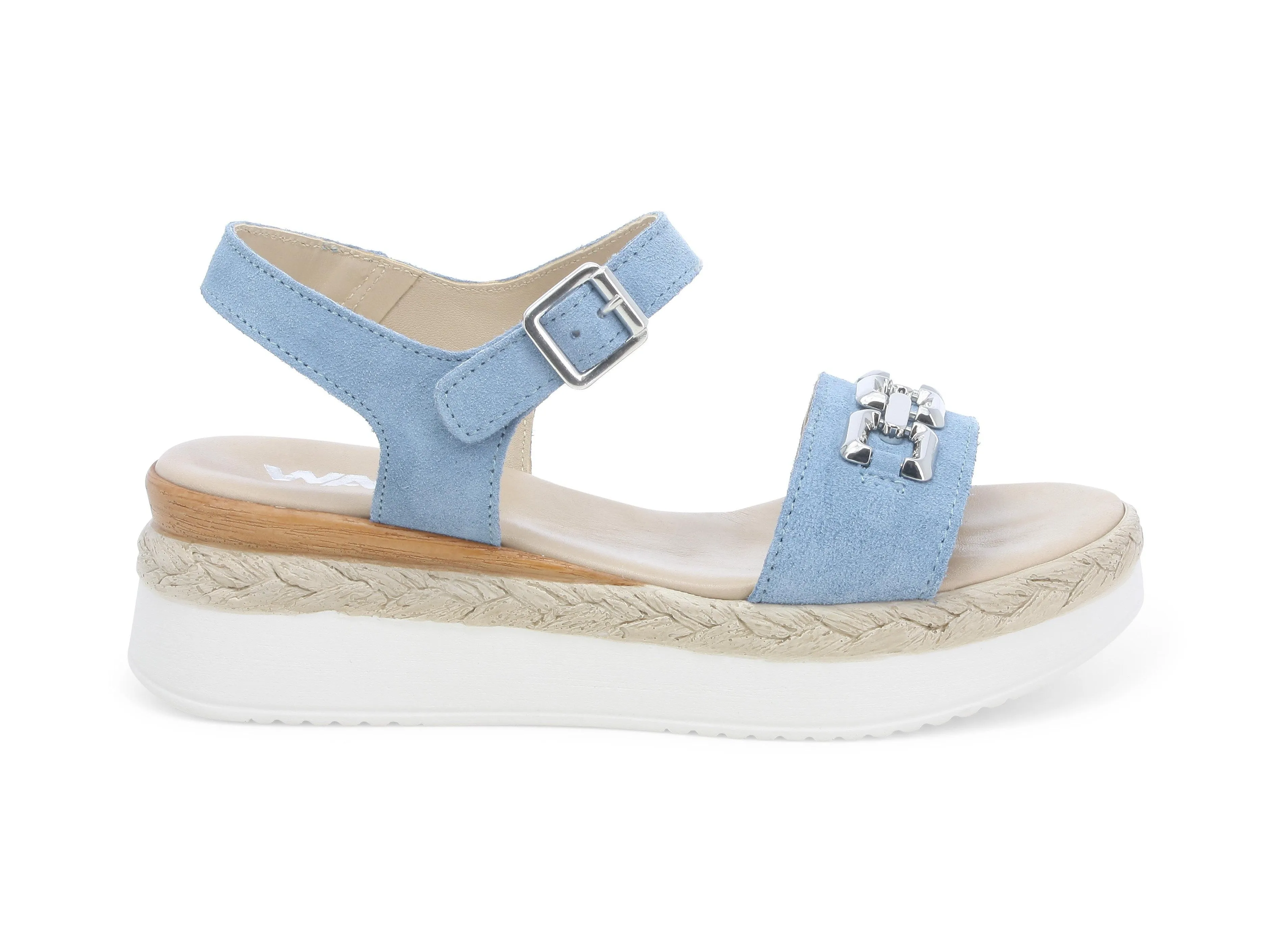Melluso Sandali Estivi Zeppa con Accessorio Tomaia Pelle