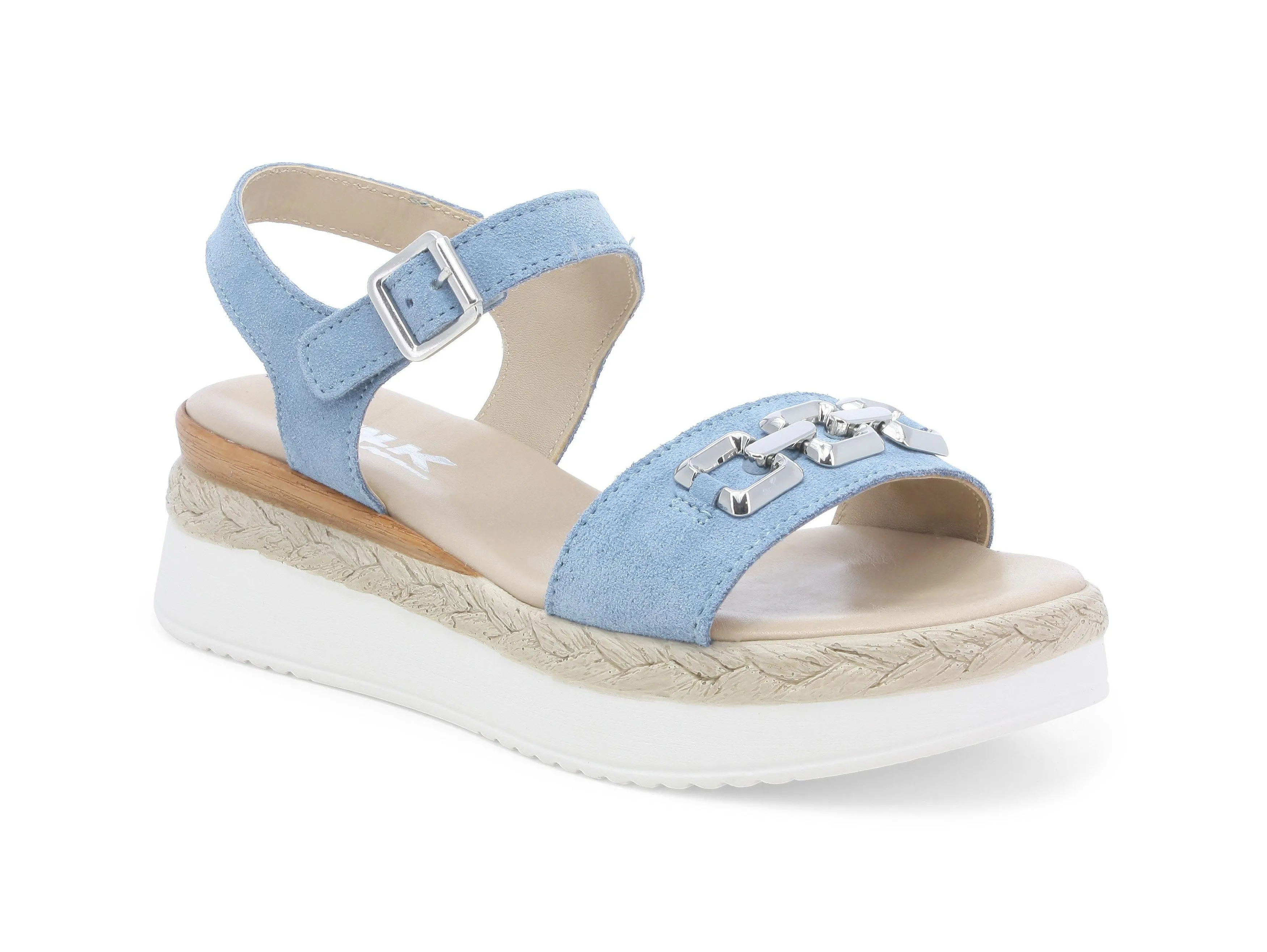 Melluso Sandali Estivi Zeppa con Accessorio Tomaia Pelle