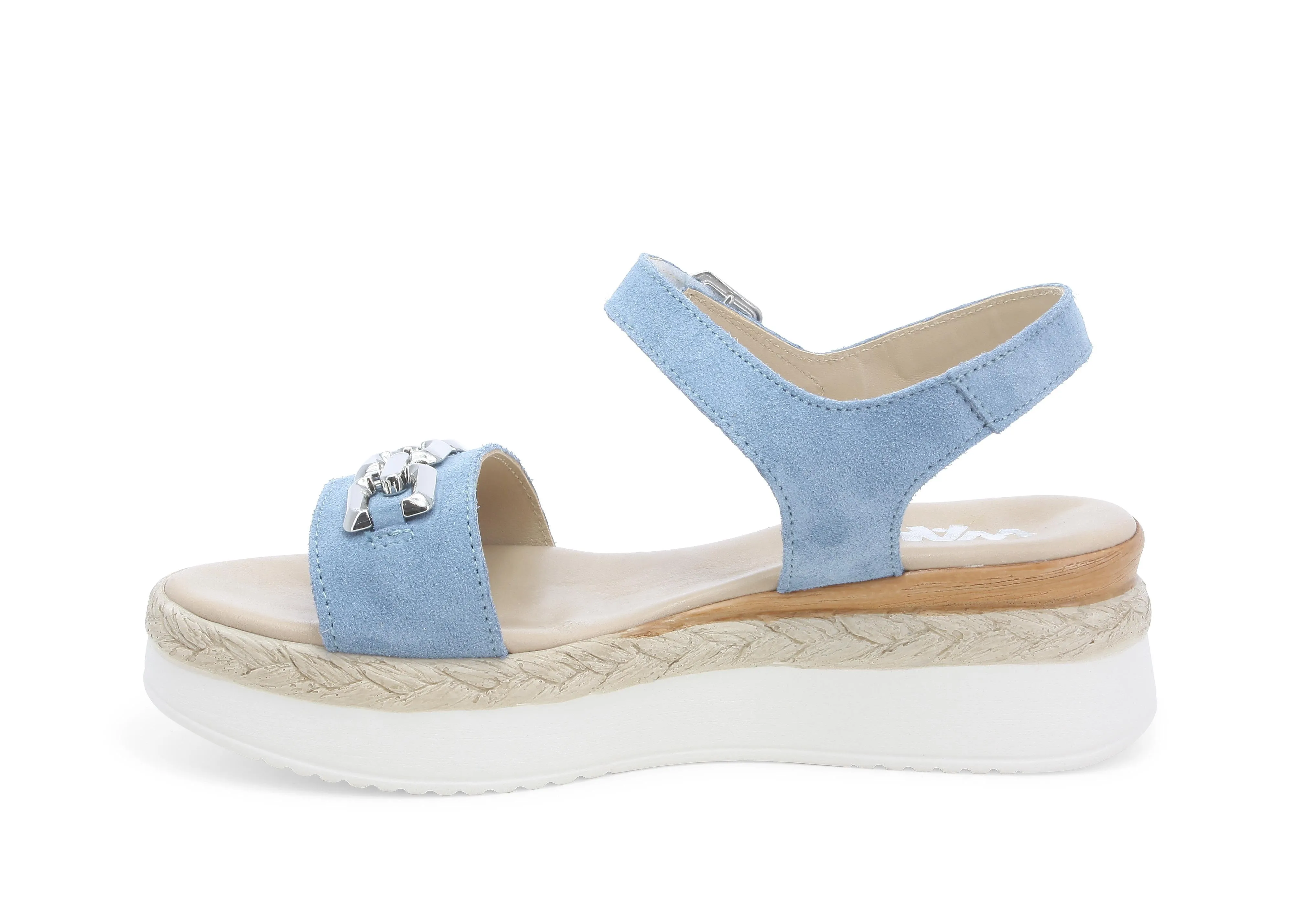 Melluso Sandali Estivi Zeppa con Accessorio Tomaia Pelle