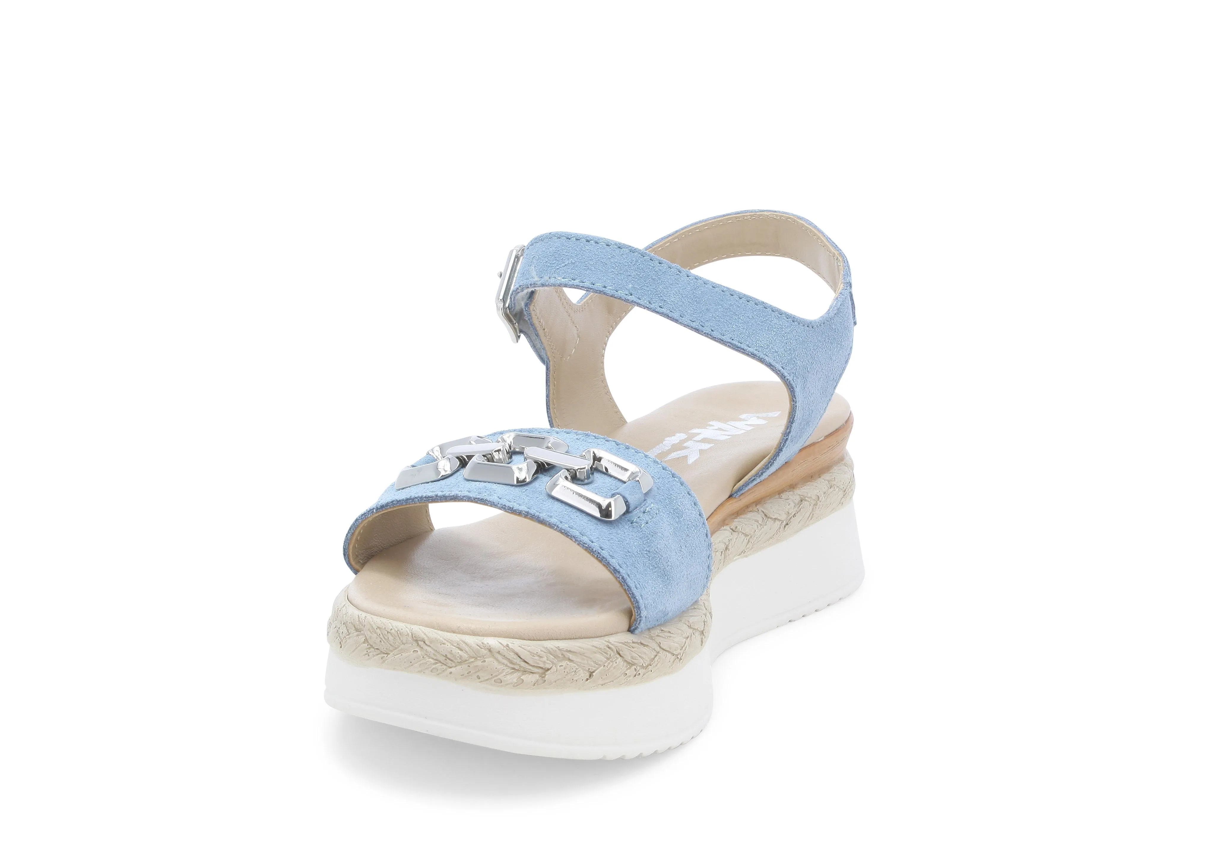 Melluso Sandali Estivi Zeppa con Accessorio Tomaia Pelle