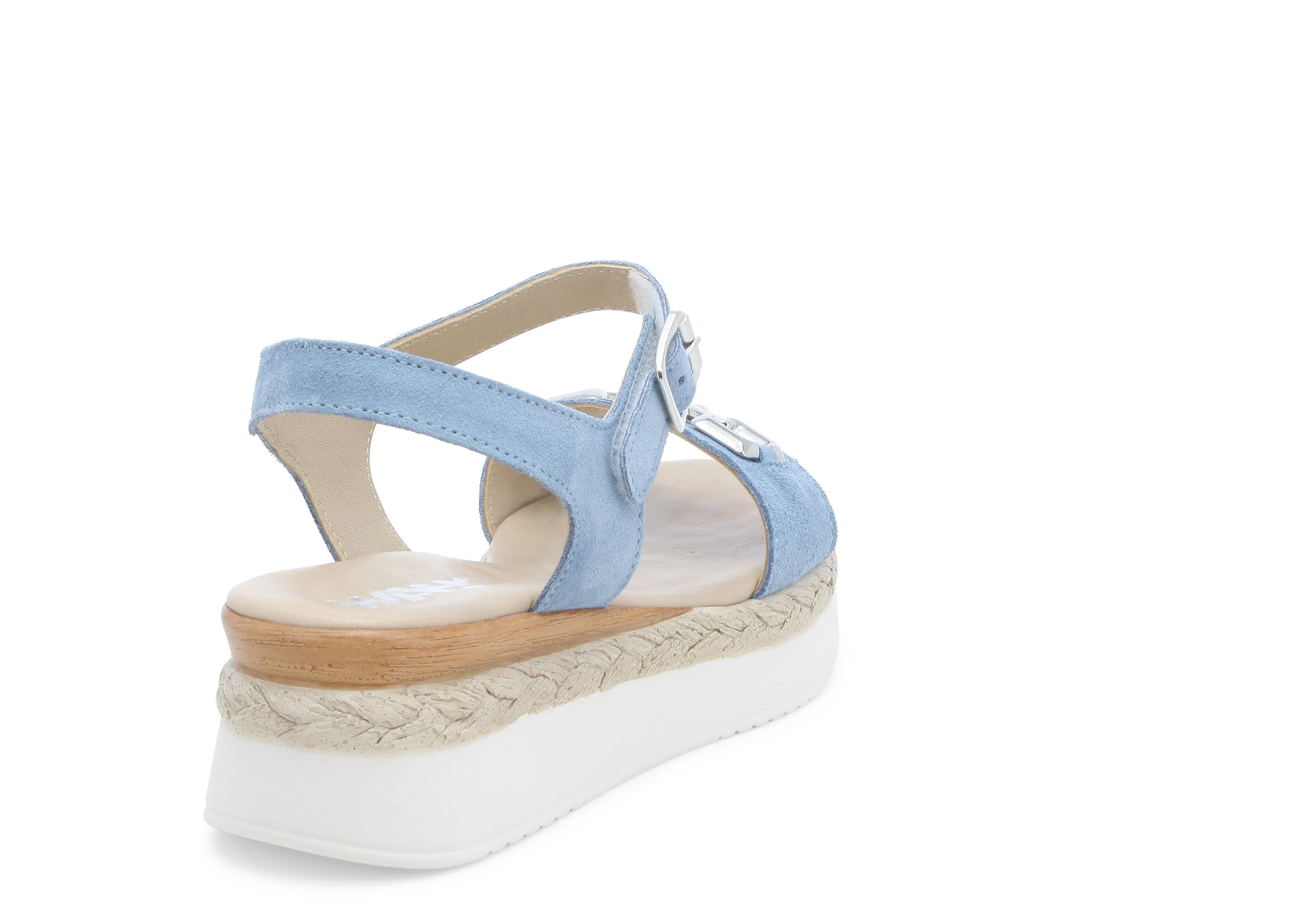 Melluso Sandali Estivi Zeppa con Accessorio Tomaia Pelle