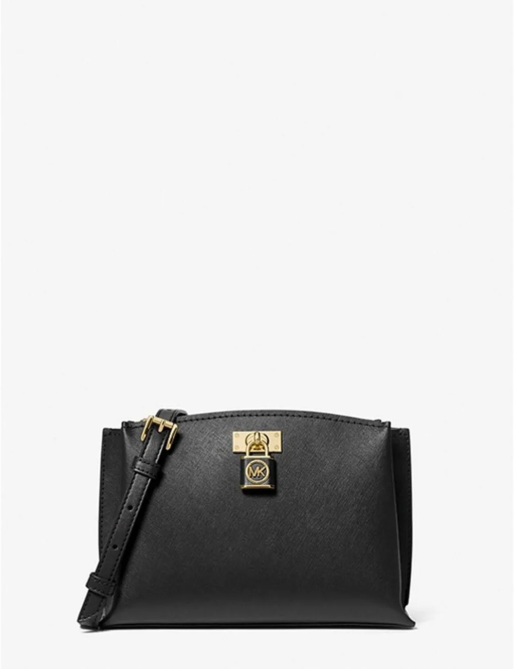Michael Kors     Borsa a Tracolla Messenger Ruby media in pelle Saffiano Nero