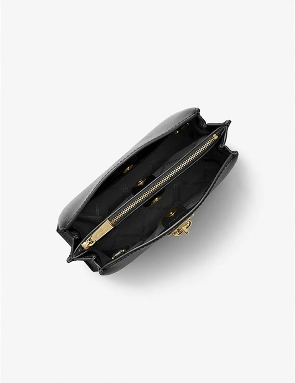 Michael Kors     Borsa a Tracolla Messenger Ruby media in pelle Saffiano Nero