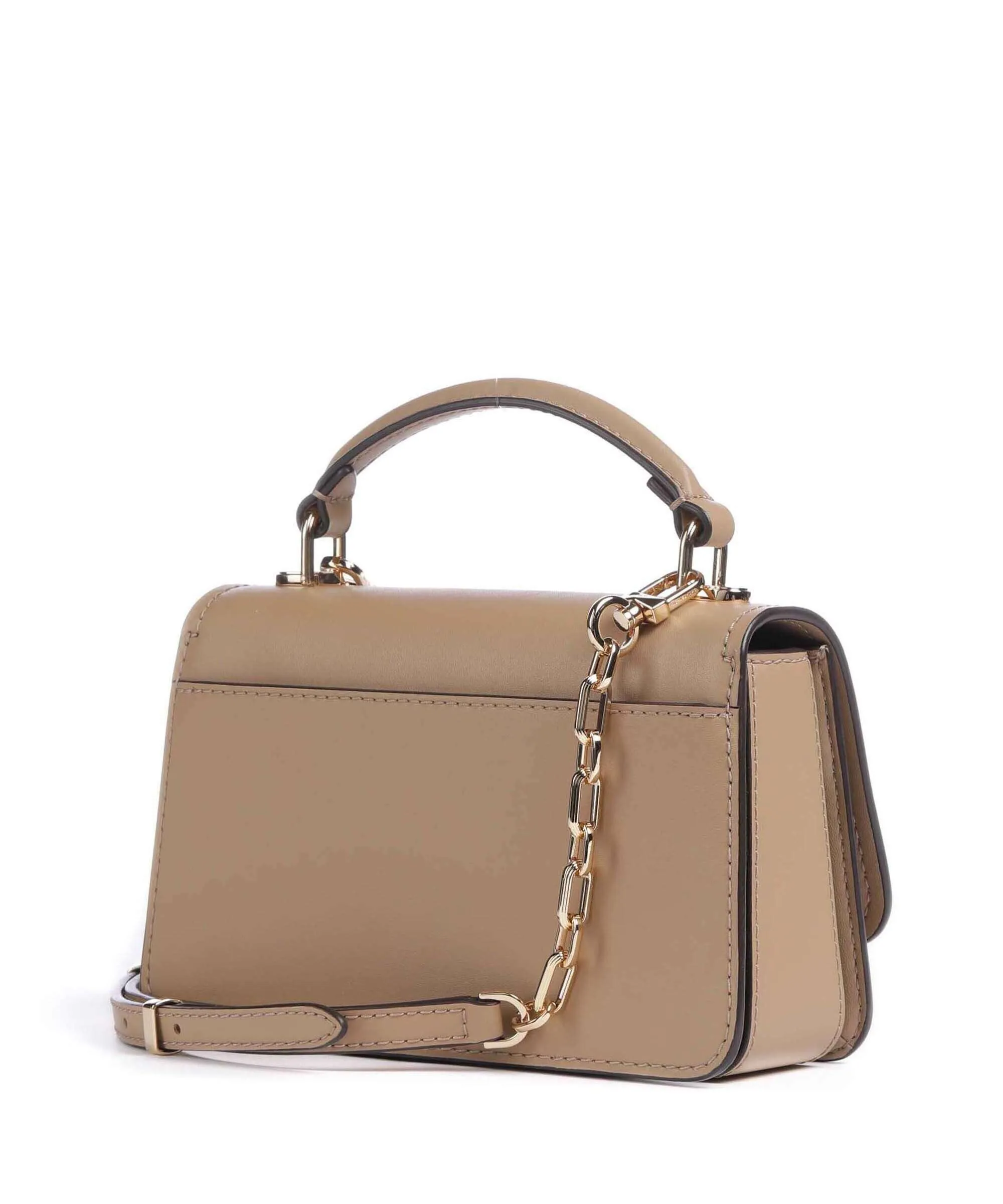  Michael Kors Delancey Borsa a tracolla pelle di vacchetta finemente grana marrone chiaro  