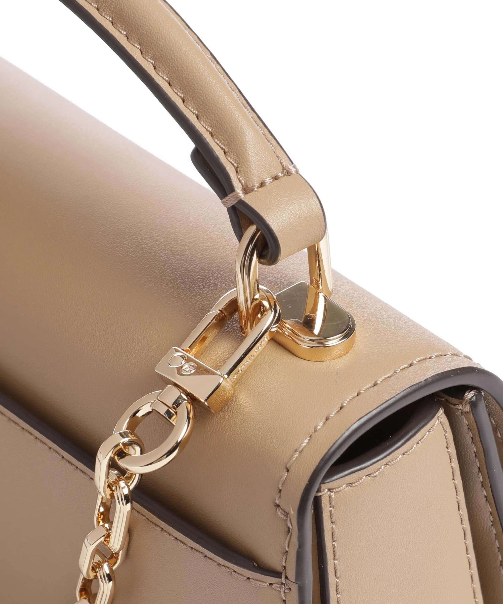  Michael Kors Delancey Borsa a tracolla pelle di vacchetta finemente grana marrone chiaro  