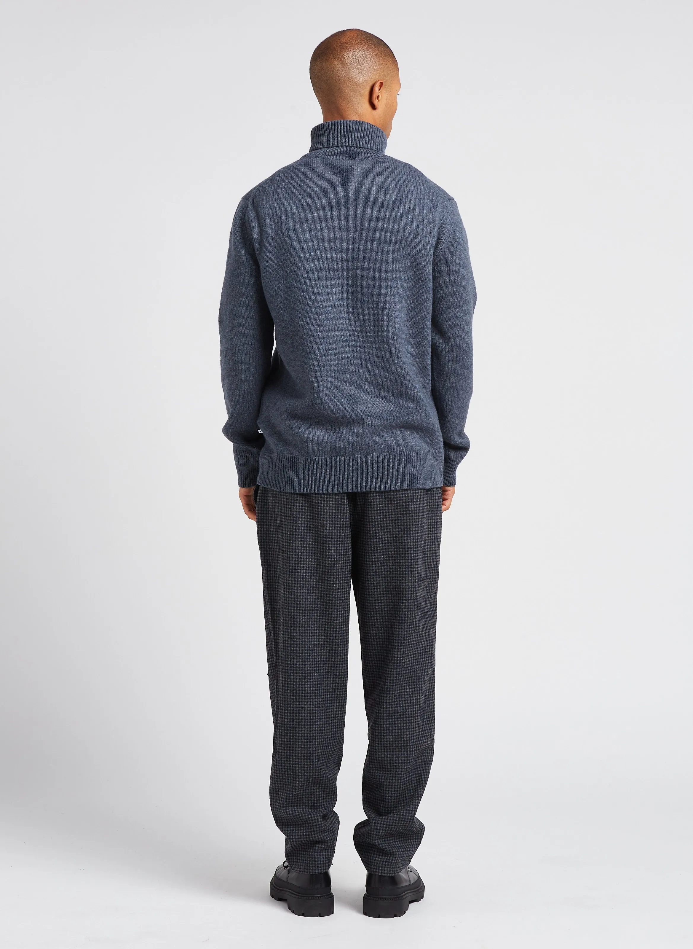  MINIMUM   Bertilo - Pantaloni chino 7/8 in misto lana stampata | Argento 