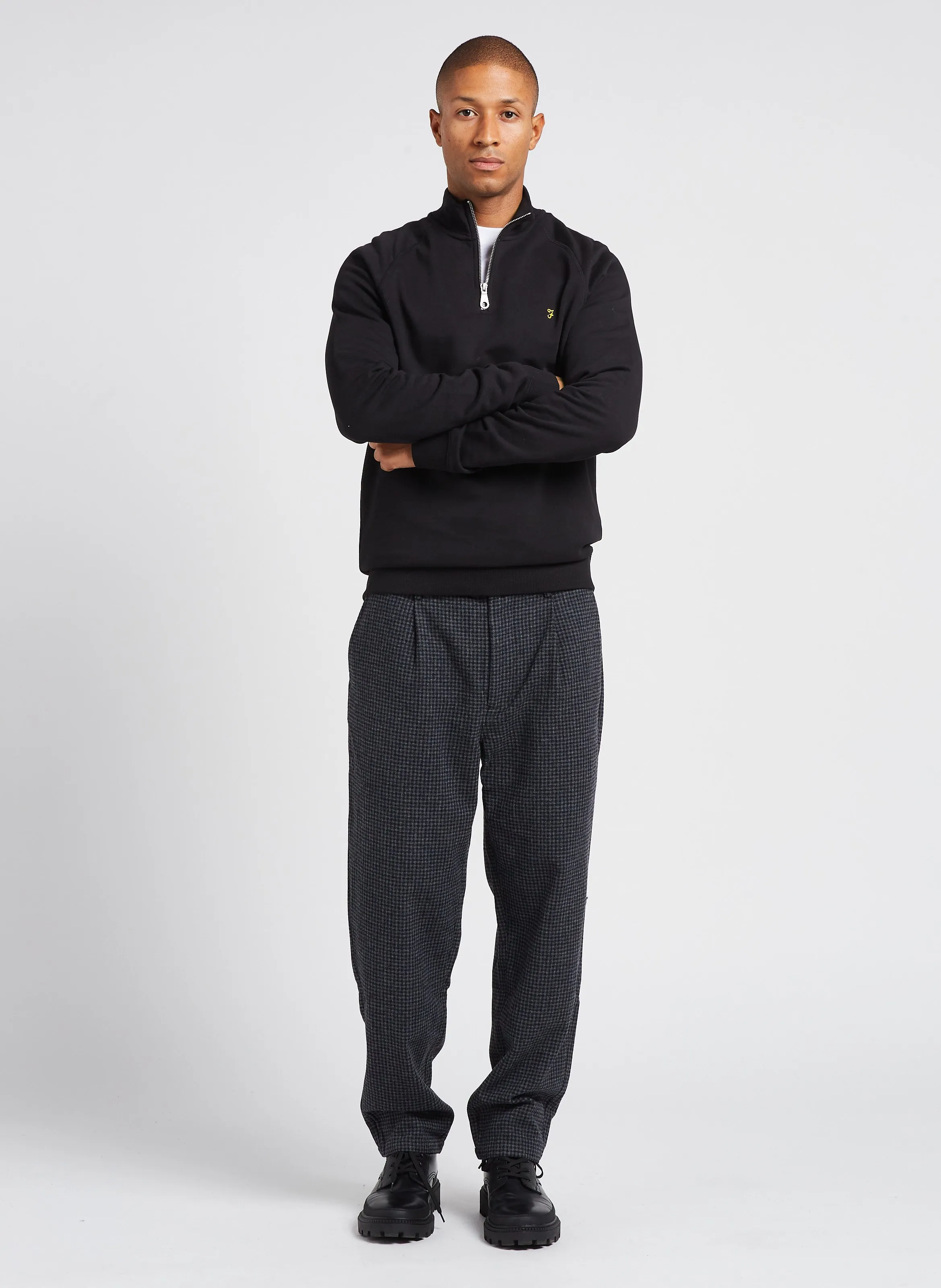  MINIMUM   Bertilo - Pantaloni chino 7/8 in misto lana stampata | Argento 